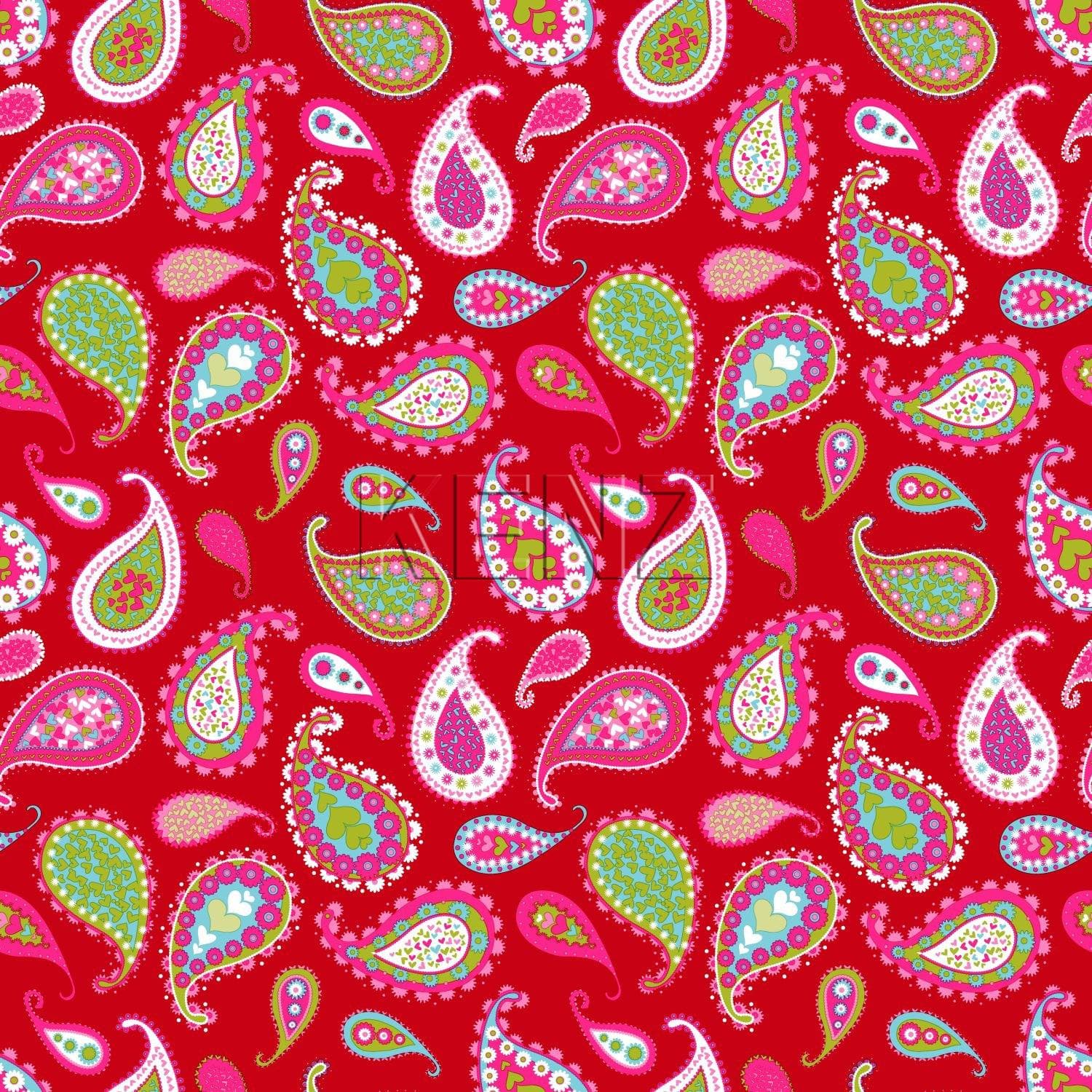wallpaper paisleys red 115738