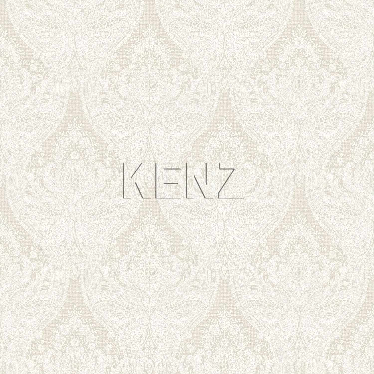 wallpaper baroque print beige 127603