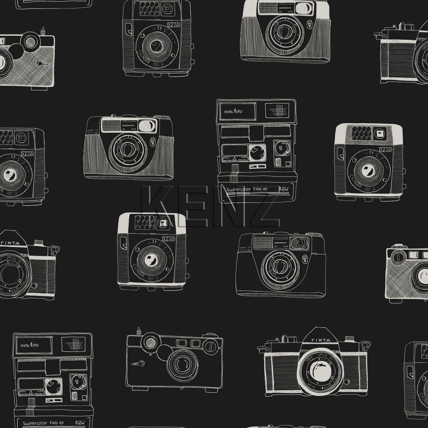 wallpaper polaroid cameras black and white 128824