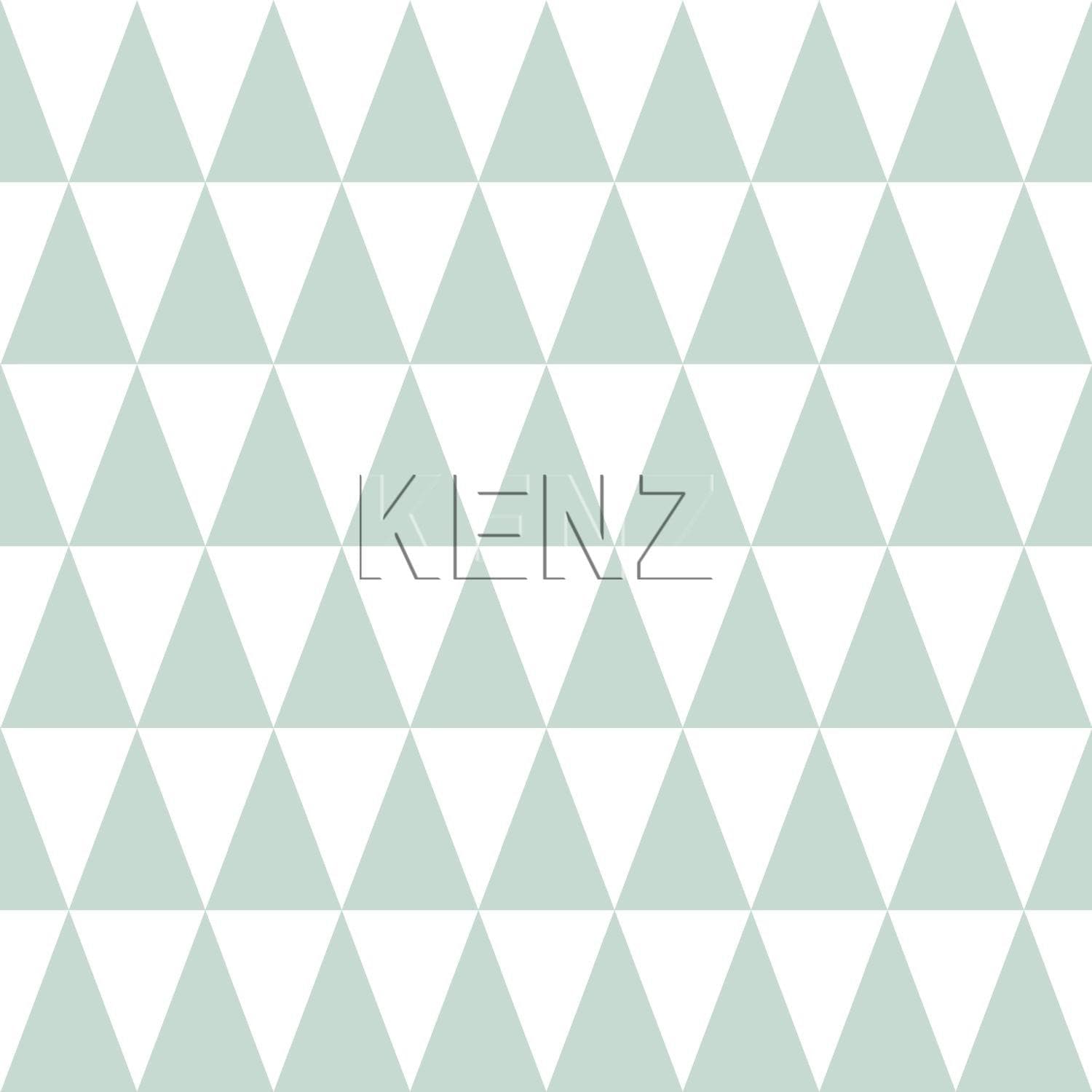 wallpaper graphic geometric triangles mint green and matt white 128843