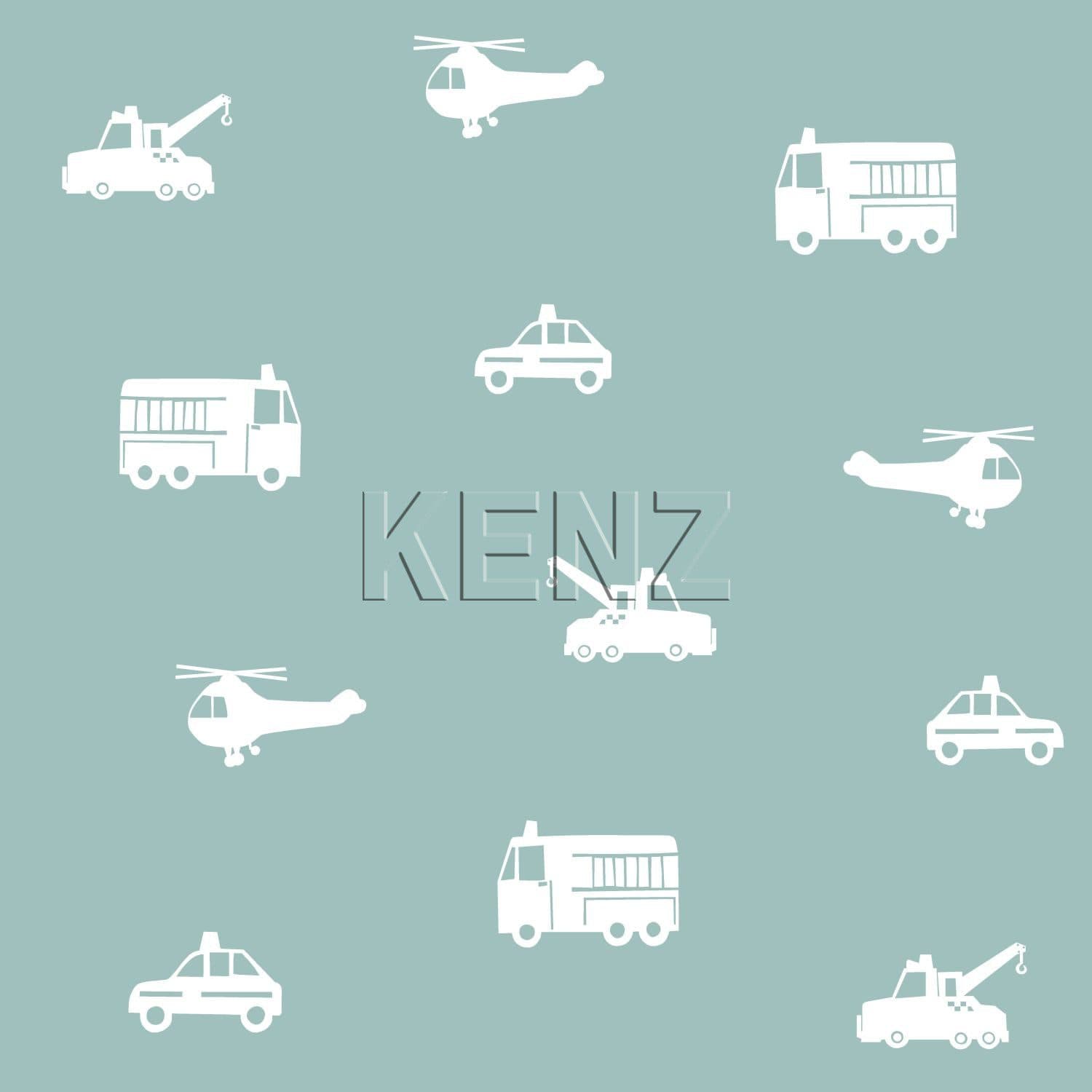 wallpaper cars, fire engines, helicopters and cranes greyish blue 128864