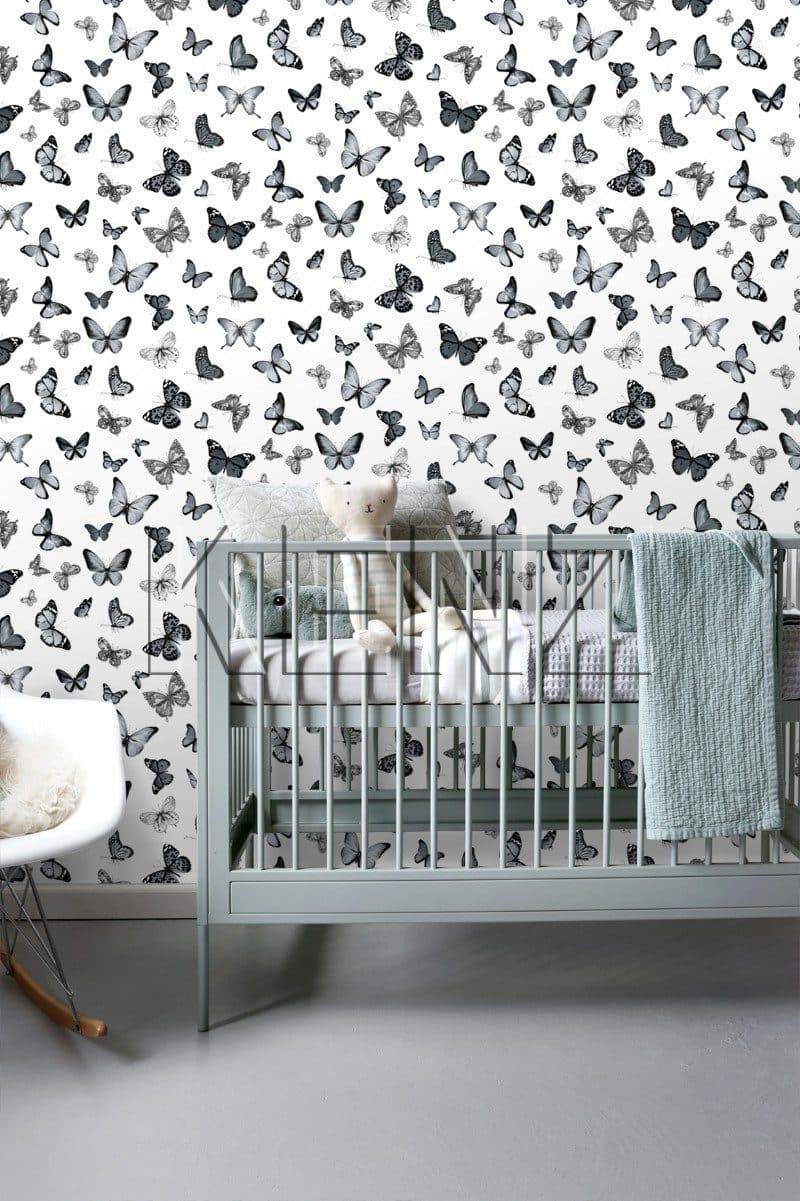 wallpaper butterflies black and white 138512