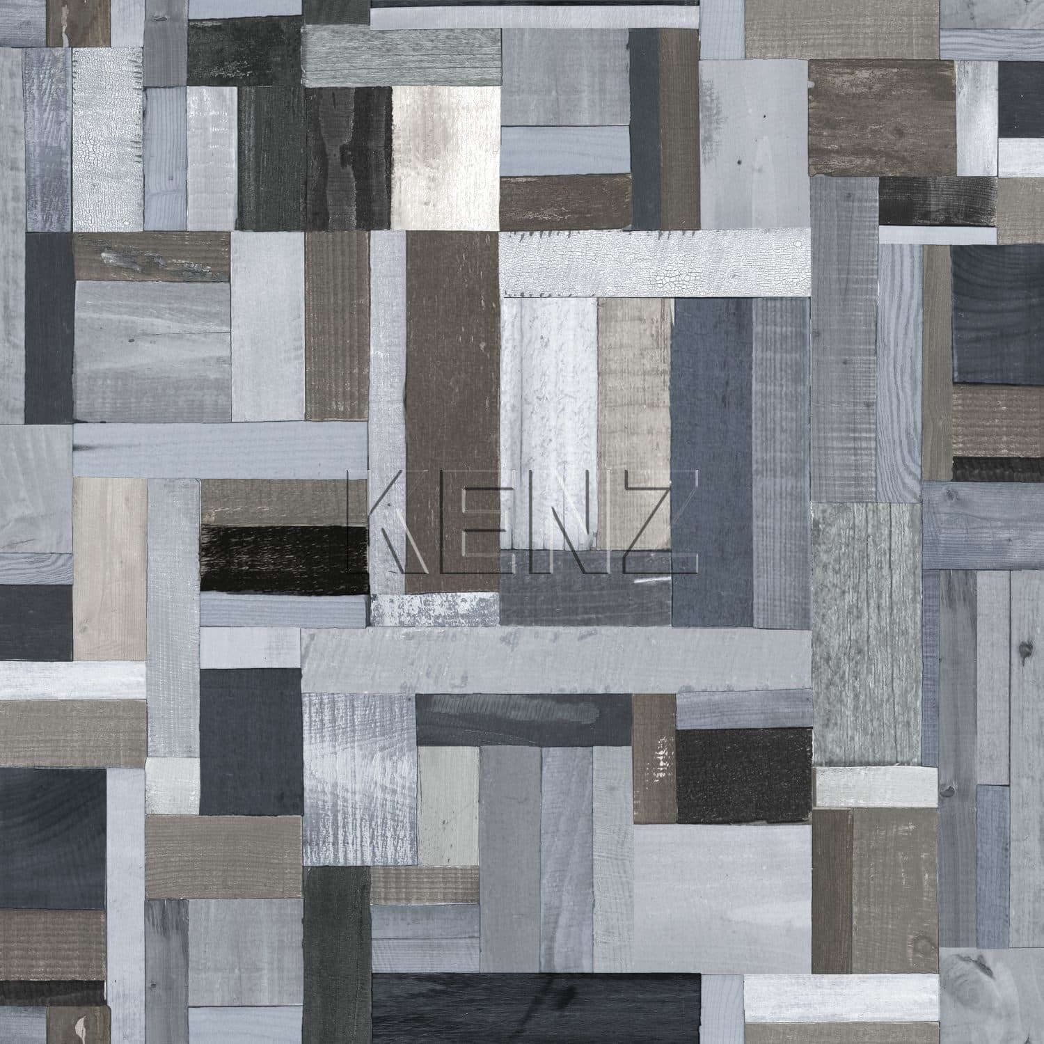 wallpaper scrap wood blue and gray 138517