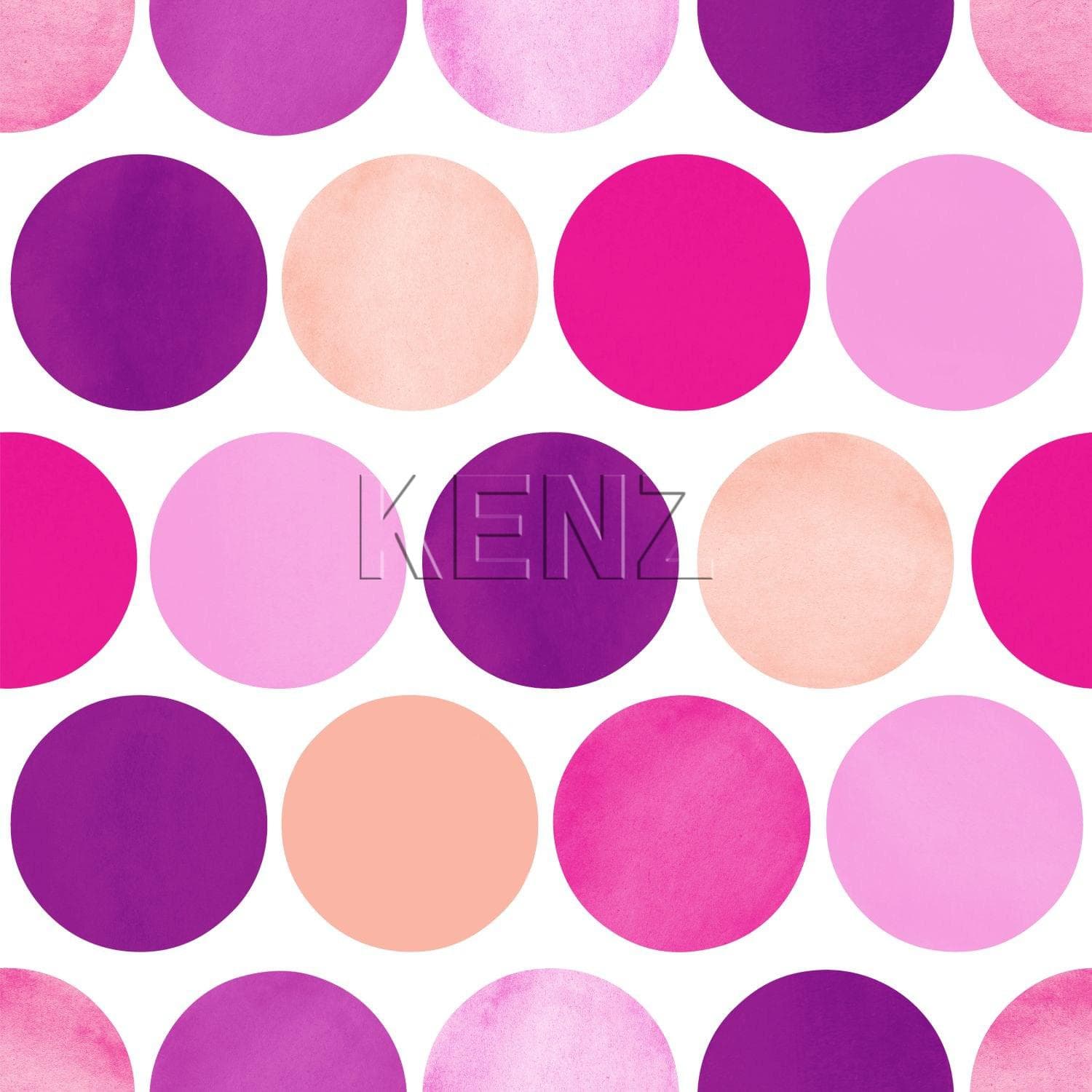 wallpaper large dots fuchsia pink 138859