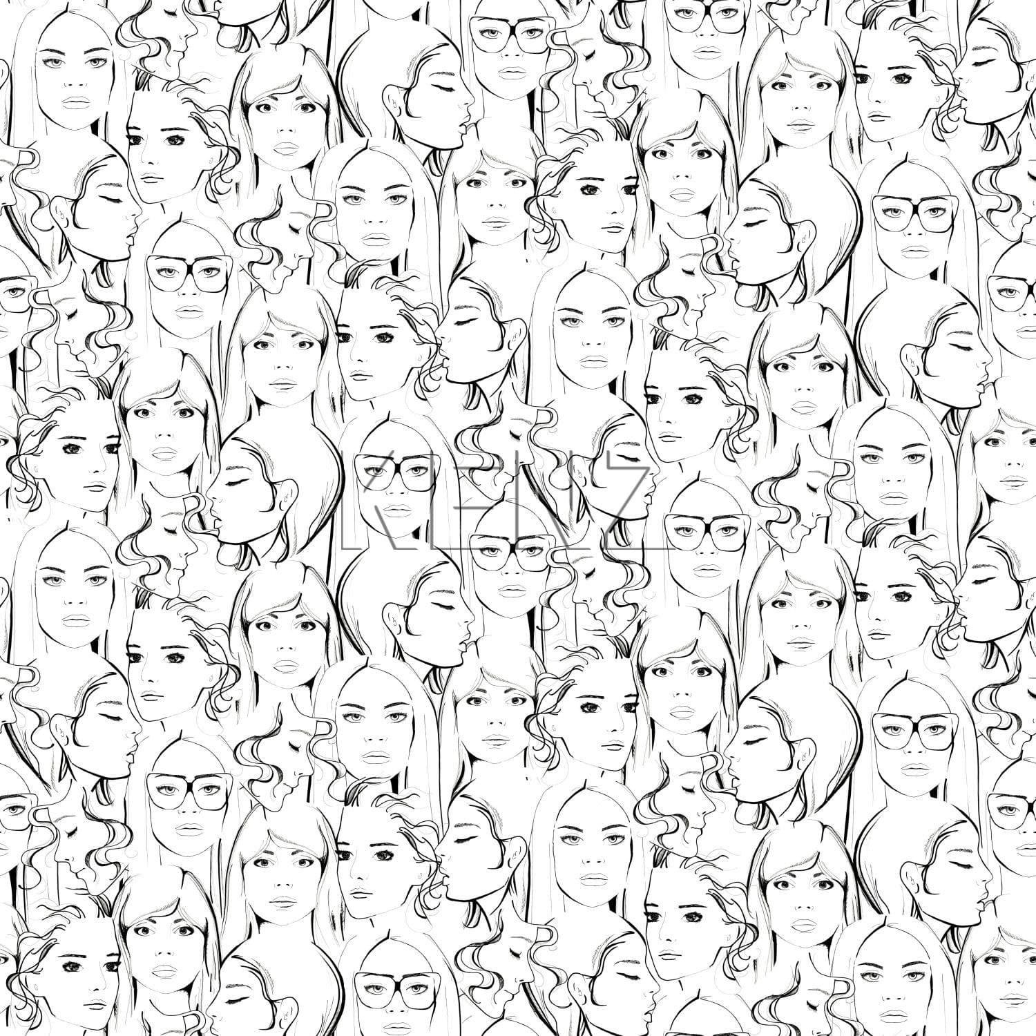 wallpaper faces girls black and white 138867
