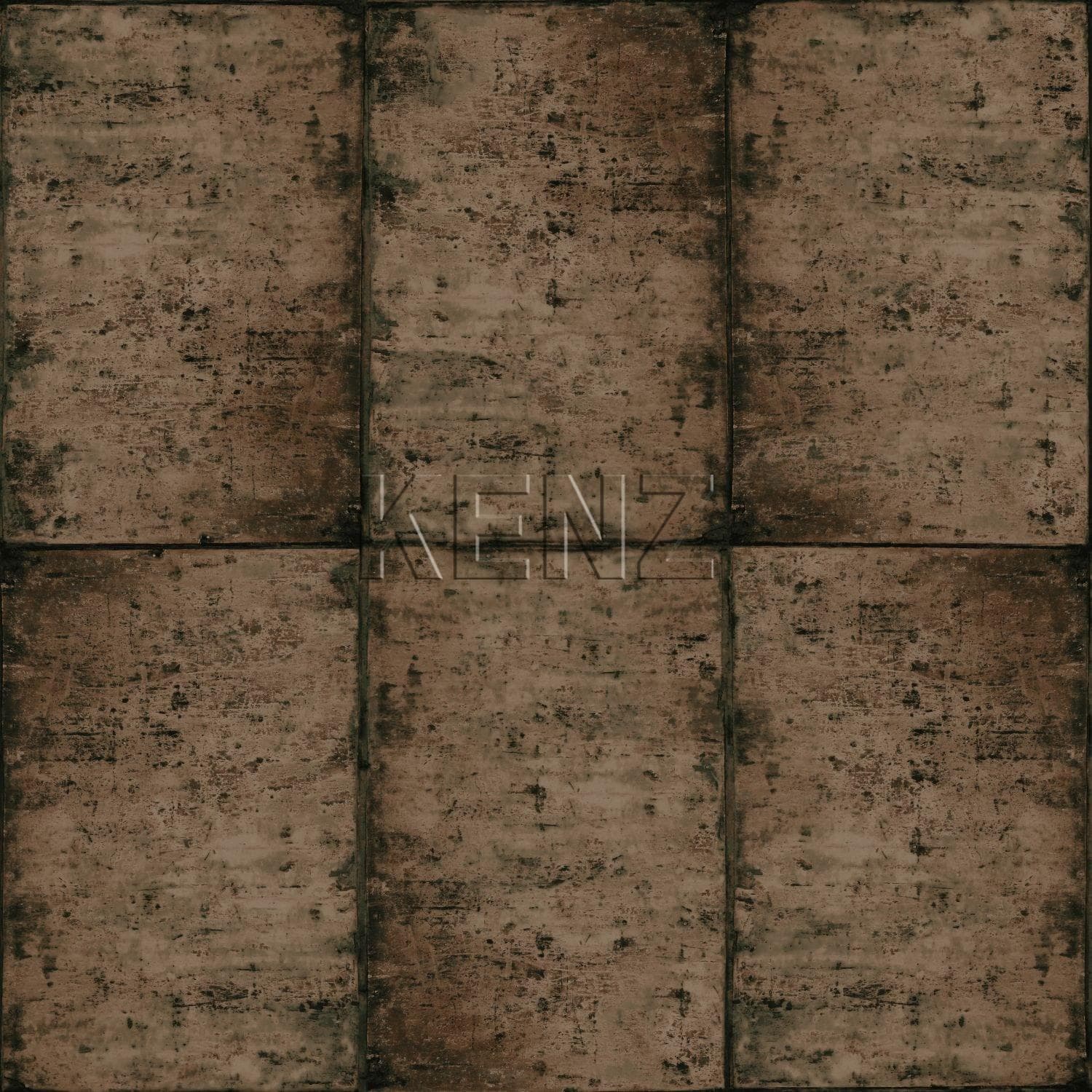 wallpaper zinc plates greyish brown 138881
