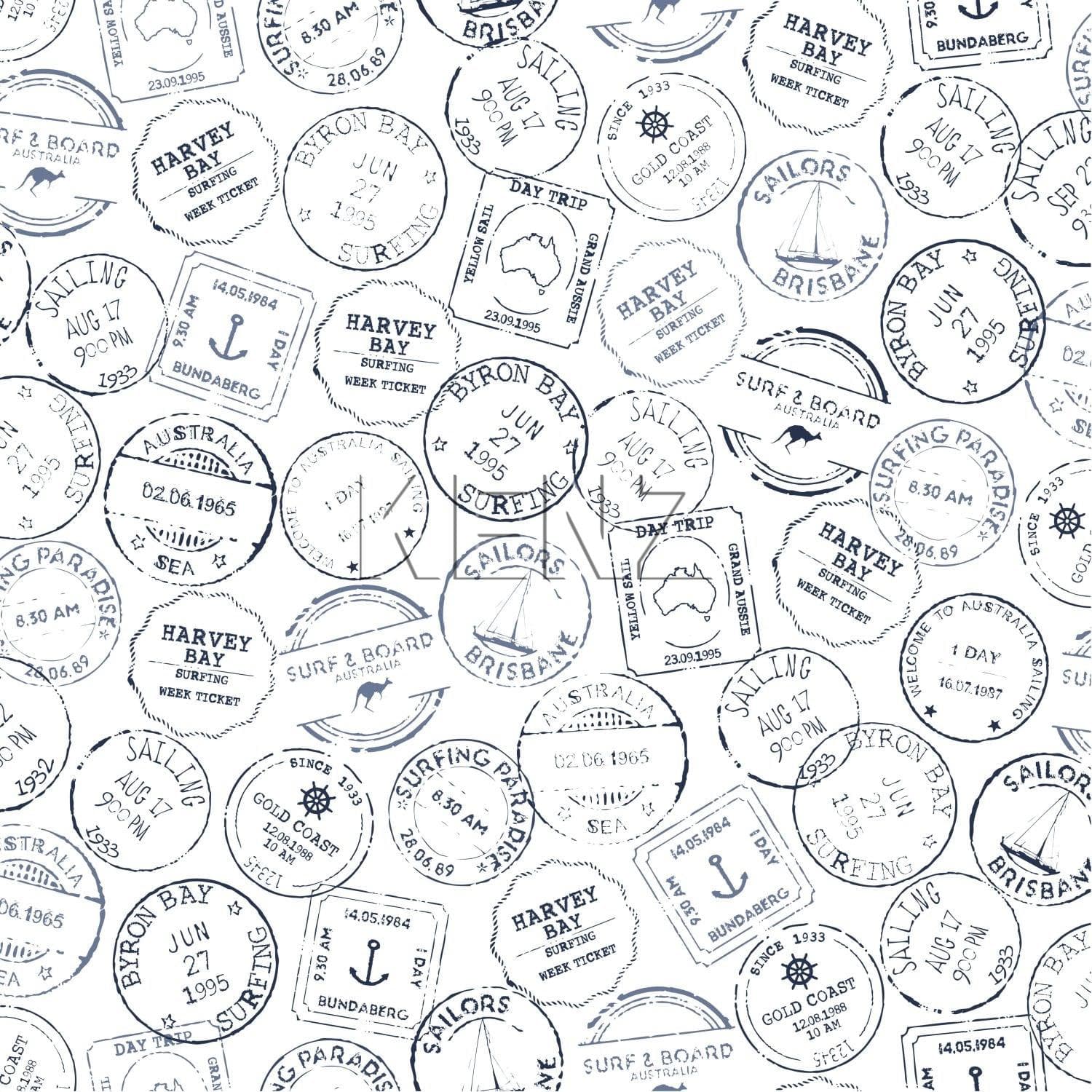 wallpaper Australian stamps dark blue and white 138980