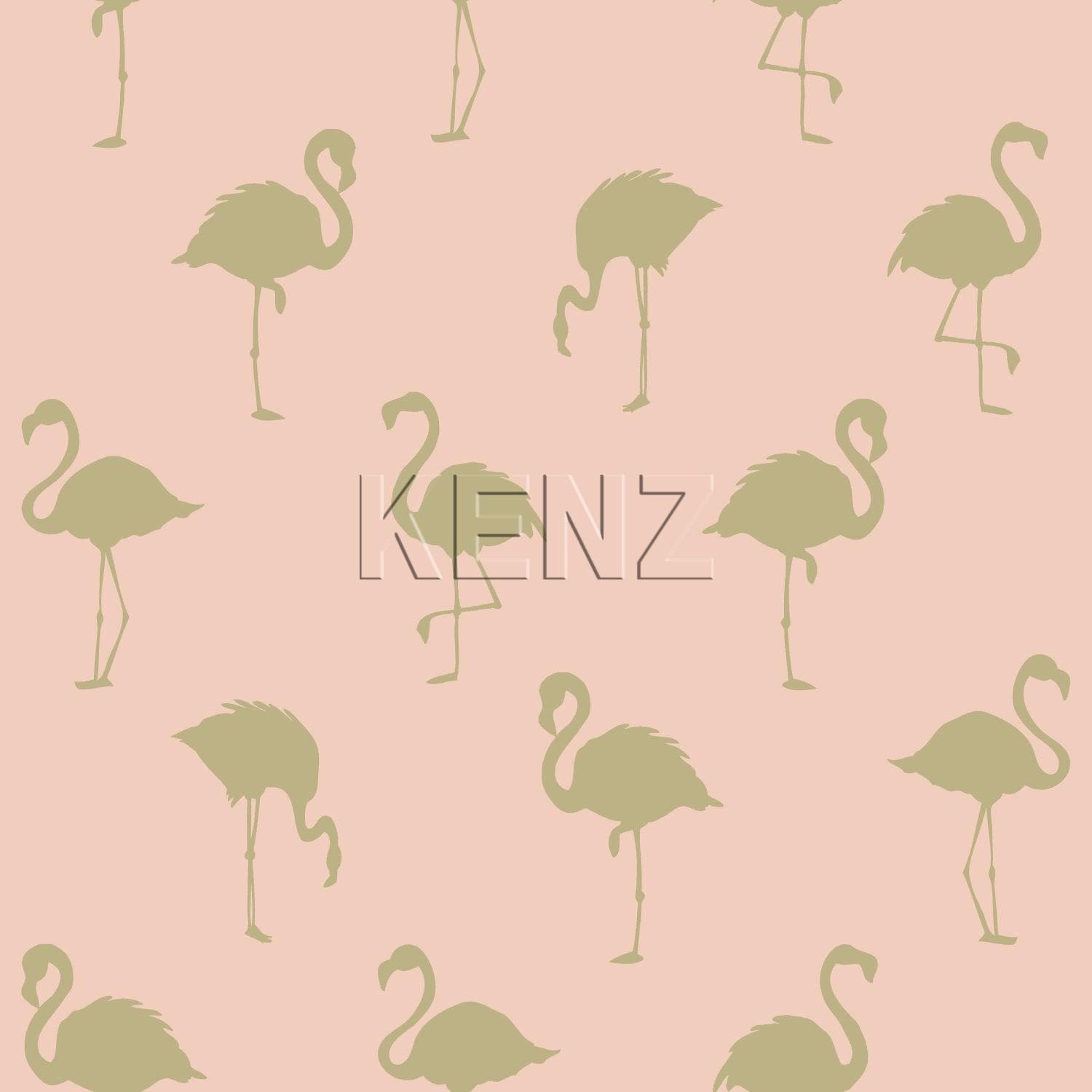 wallpaper flamingos gold and peach pink 138994