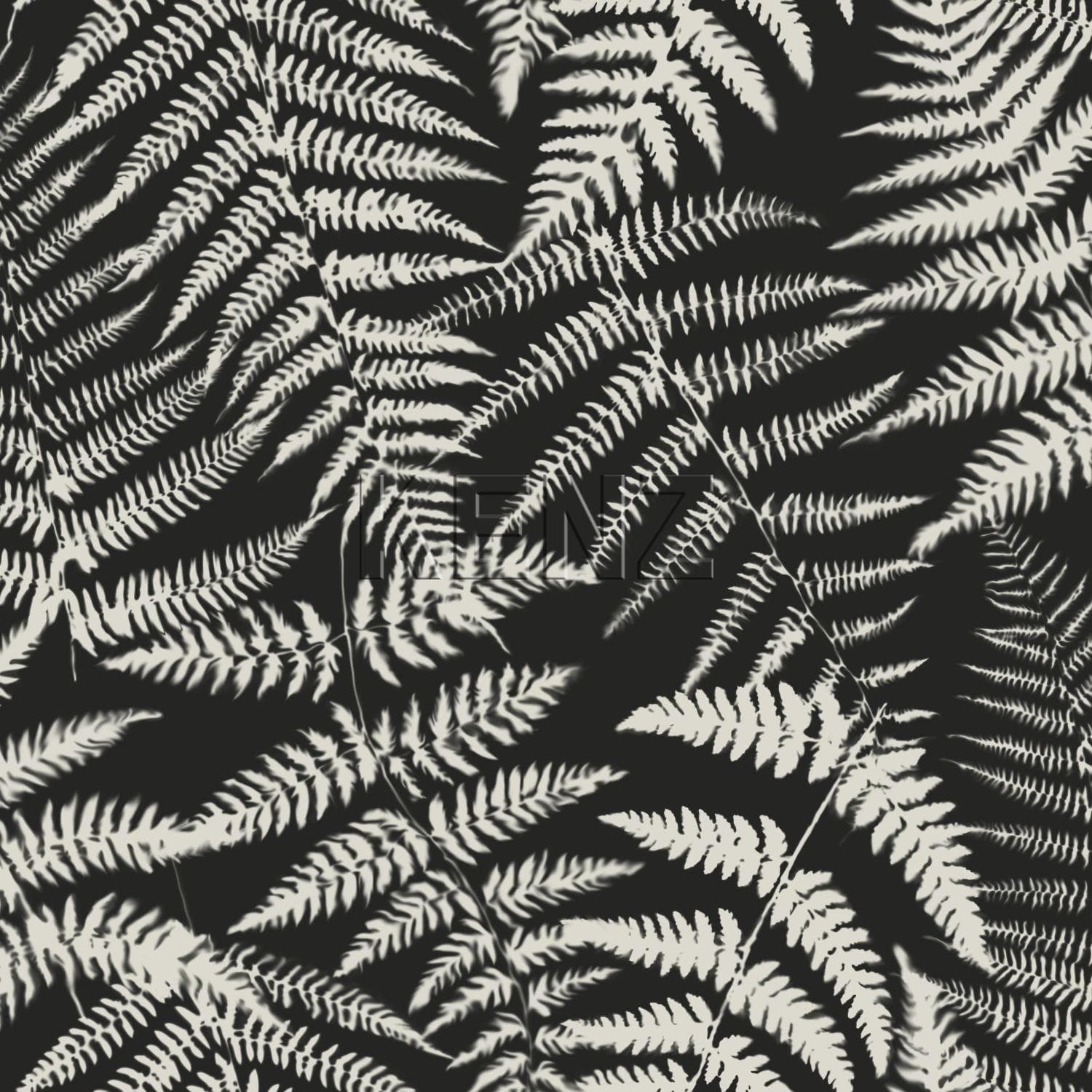wallpaper ferns black and white 139001