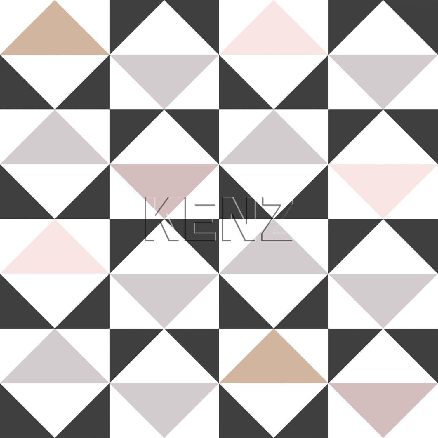 wallpaper graphic triangles white, black, warm gray and old pink 139094