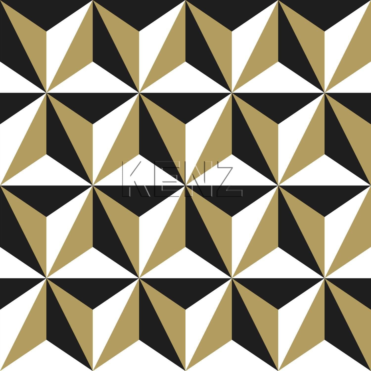 wallpaper graphic motif shiny gold, white and black 139118