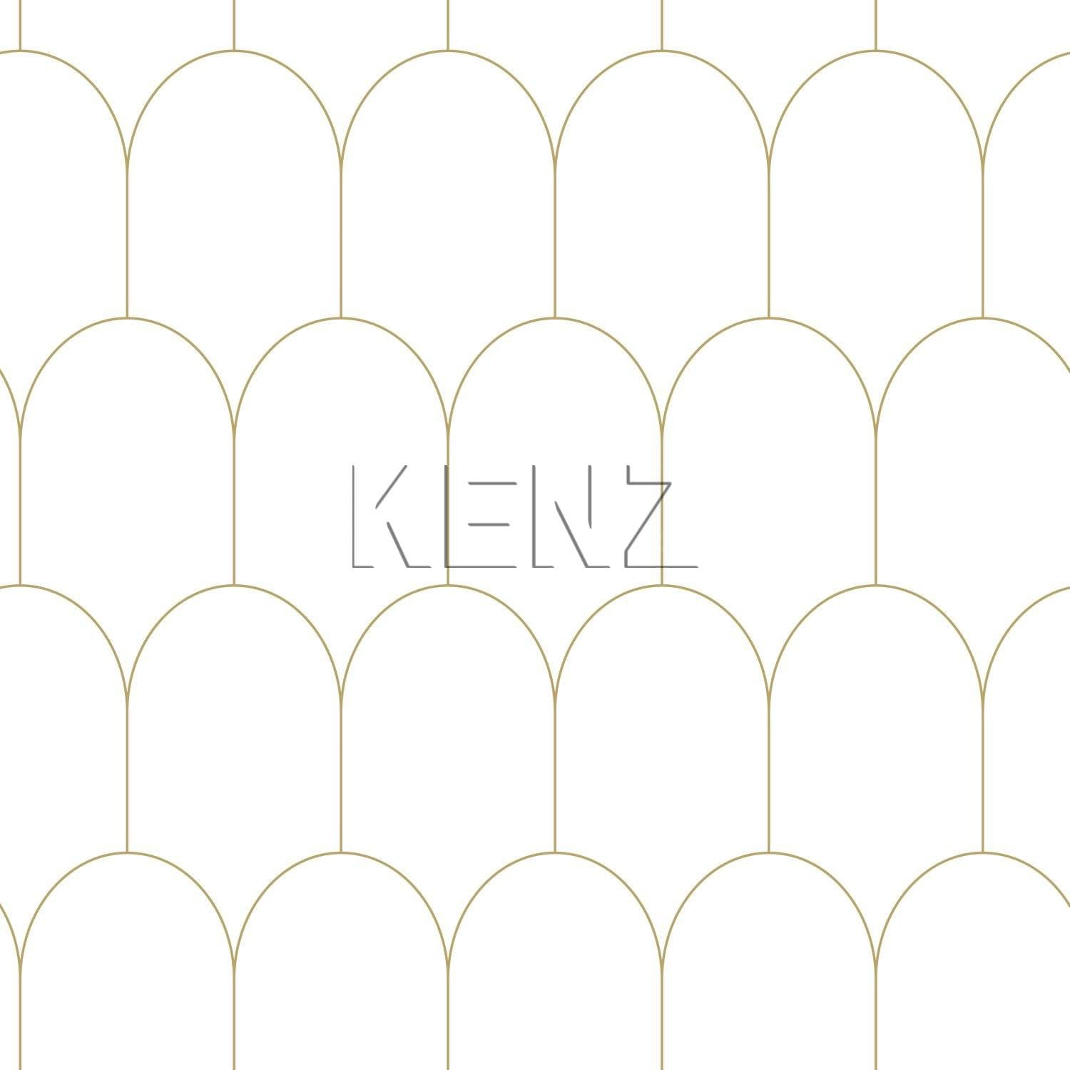 wallpaper art deco motif white and gold 139139