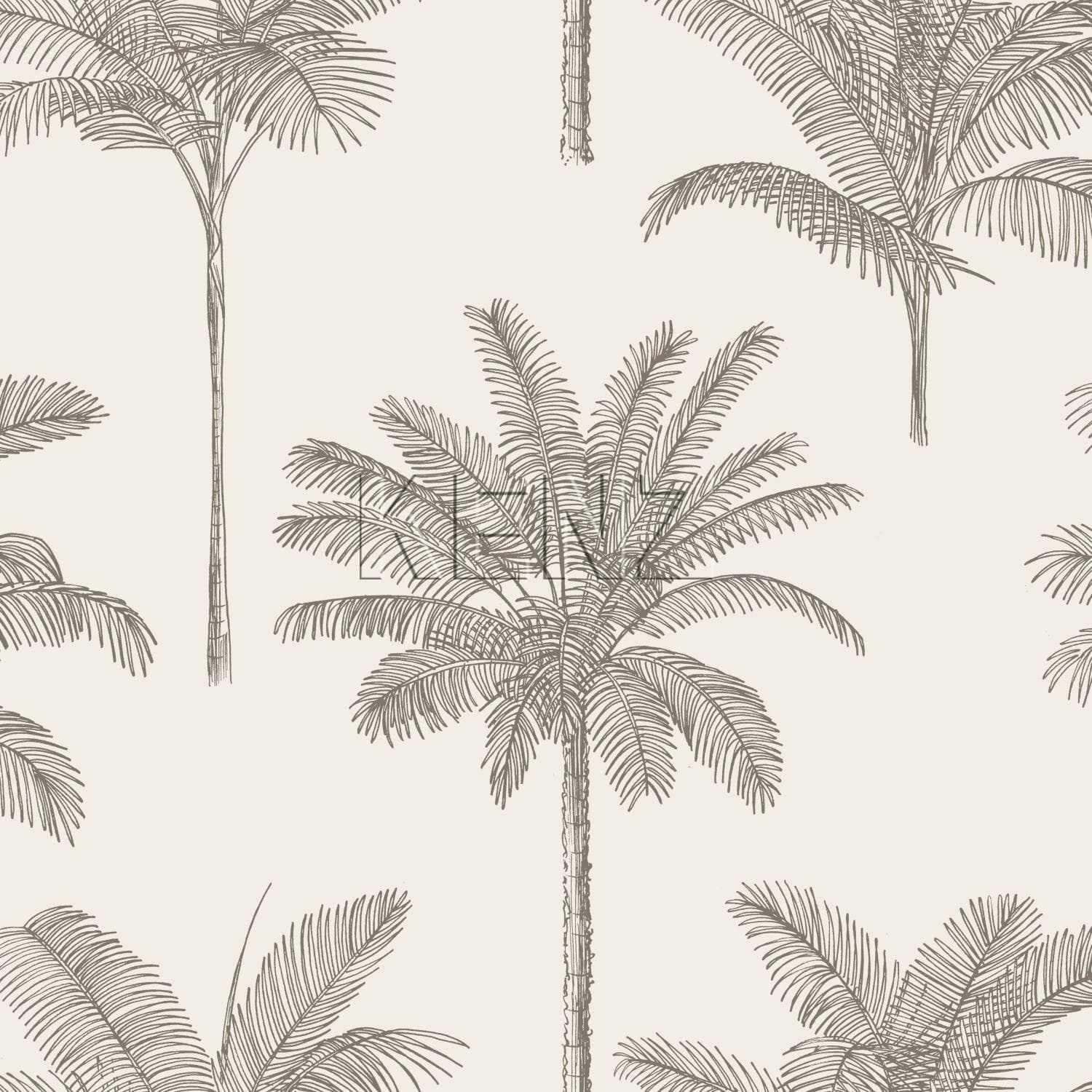 wallpaper palm trees light beige 139163