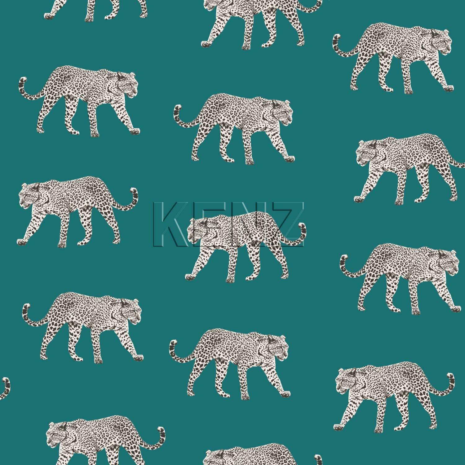 wallpaper panthers petrol blue 139180