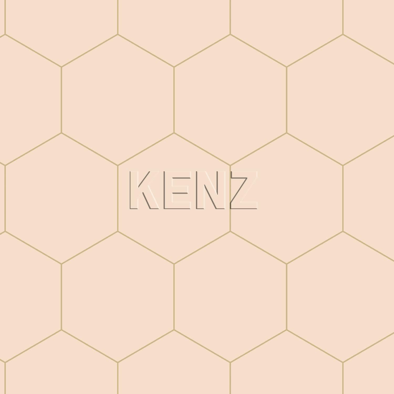 wallpaper hexagon light peach pink 139226