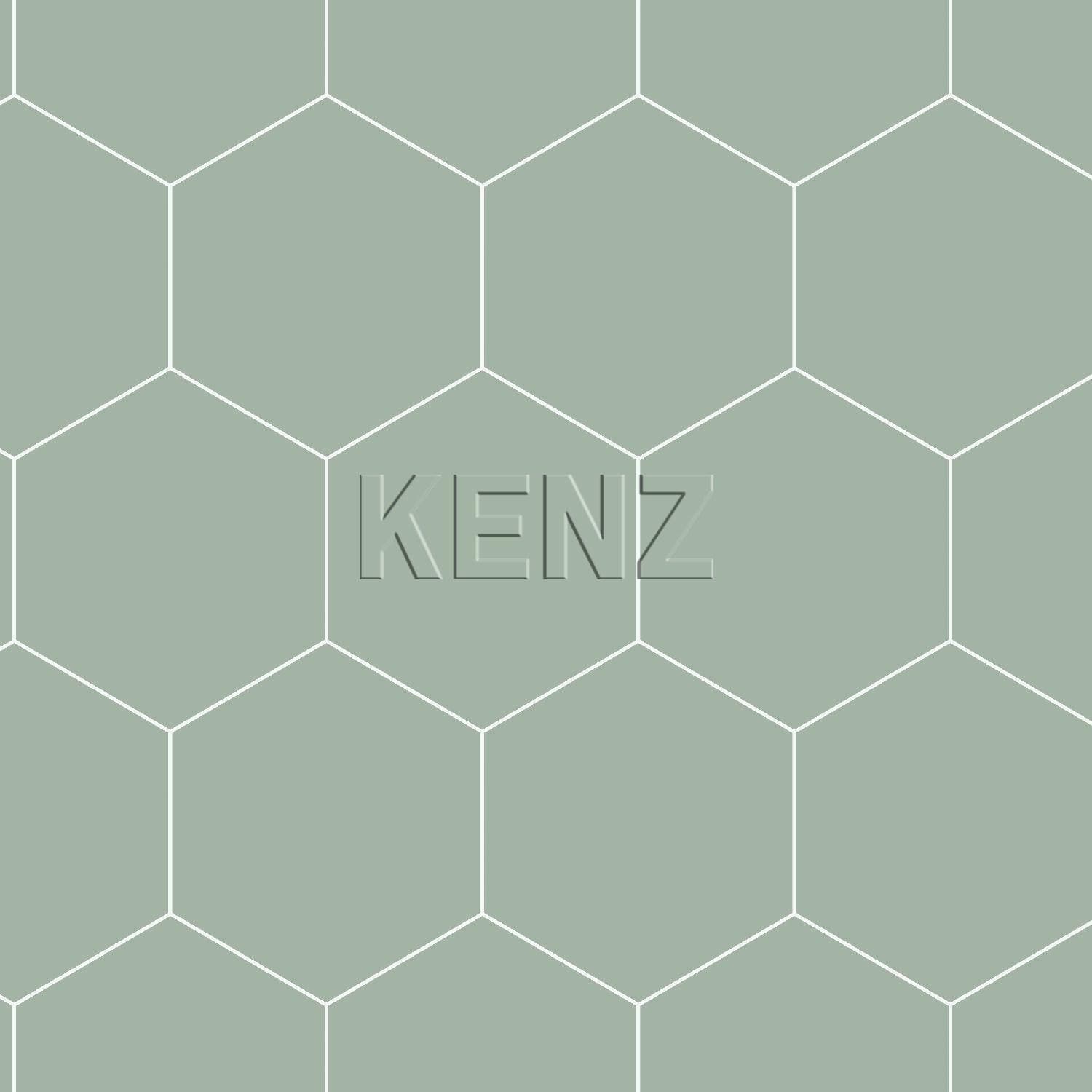 wallpaper hexagon-pattern greyish green and white 139227