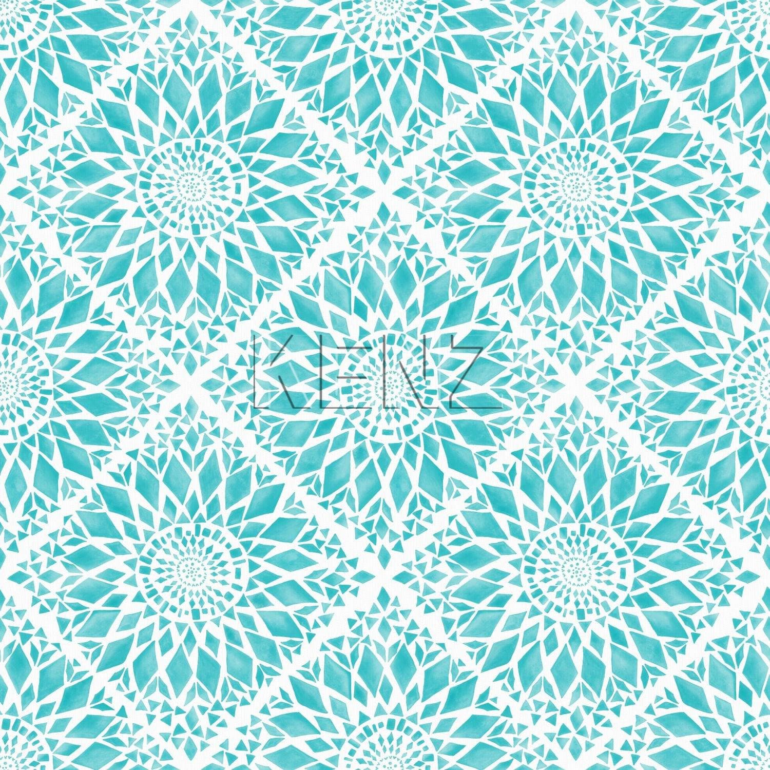 wallpaper tile motif turquoise 148611
