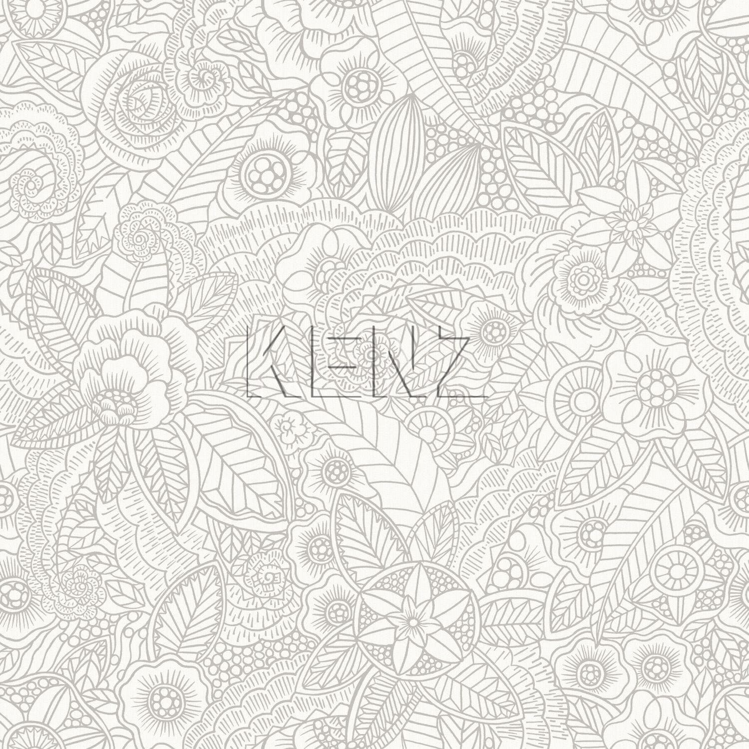 wallpaper flower drawings beige 148613