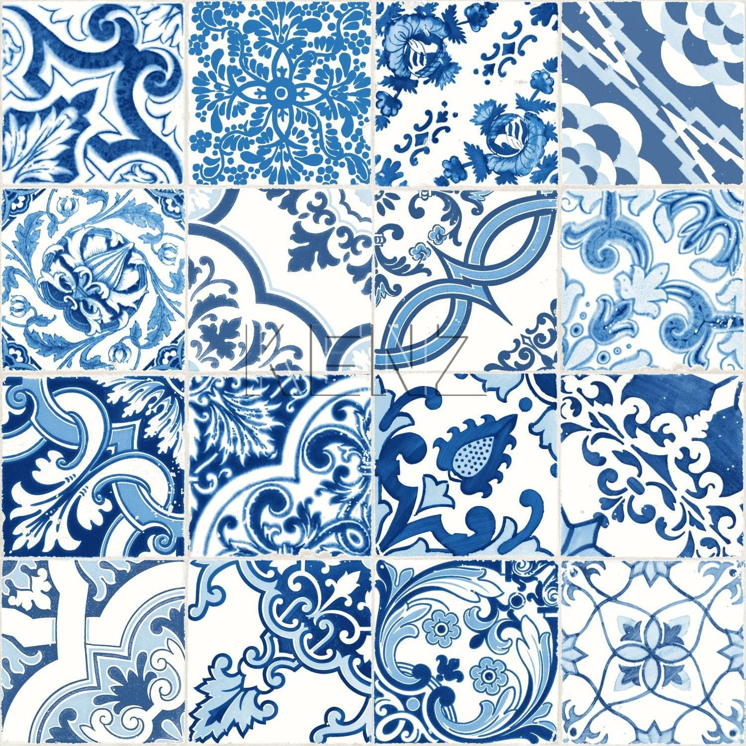 wallpaper tile pattern blue 148636