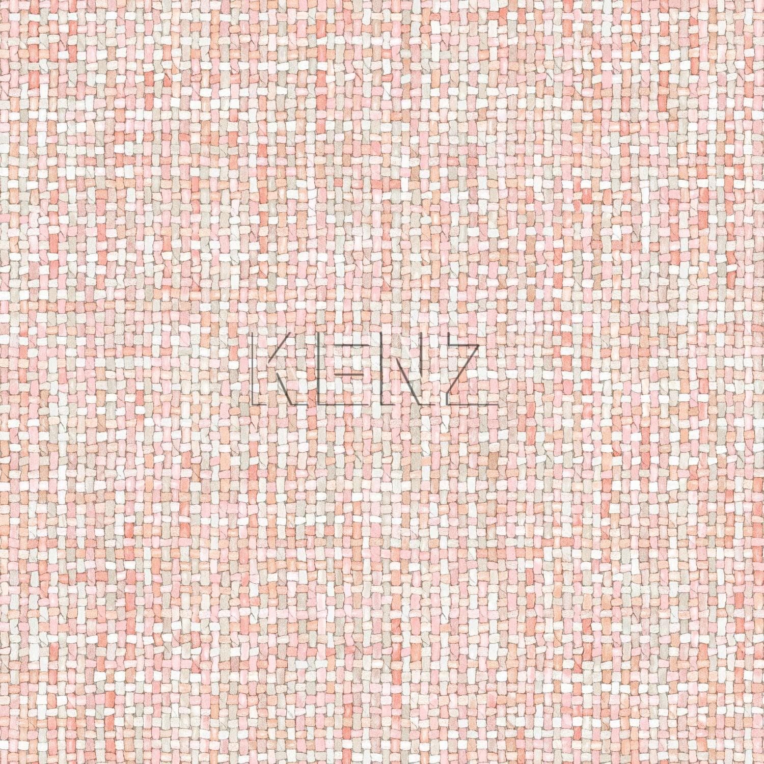 wallpaper woven linen texture peach orange pink 148661