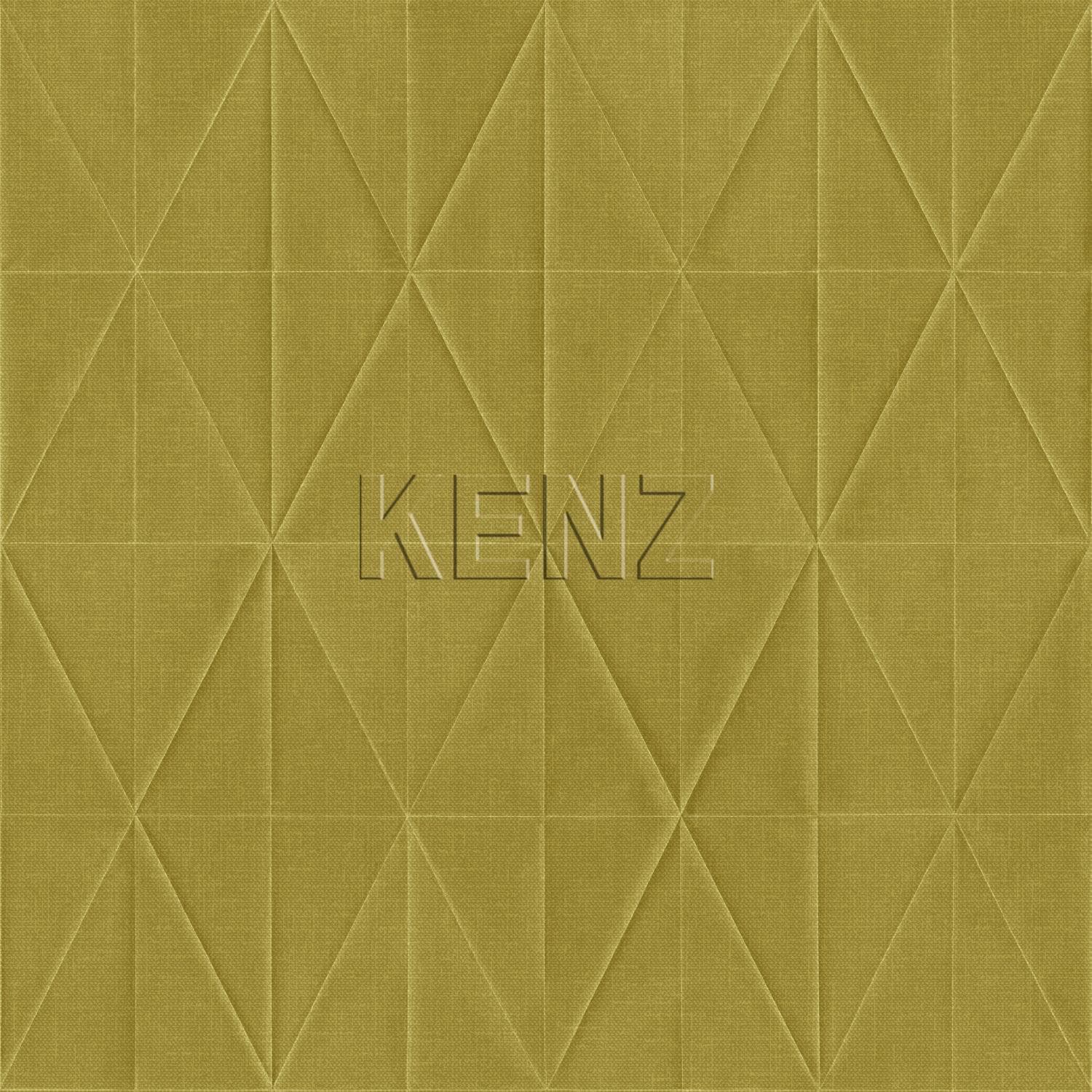 wallpaper origami motif ocher yellow 148711