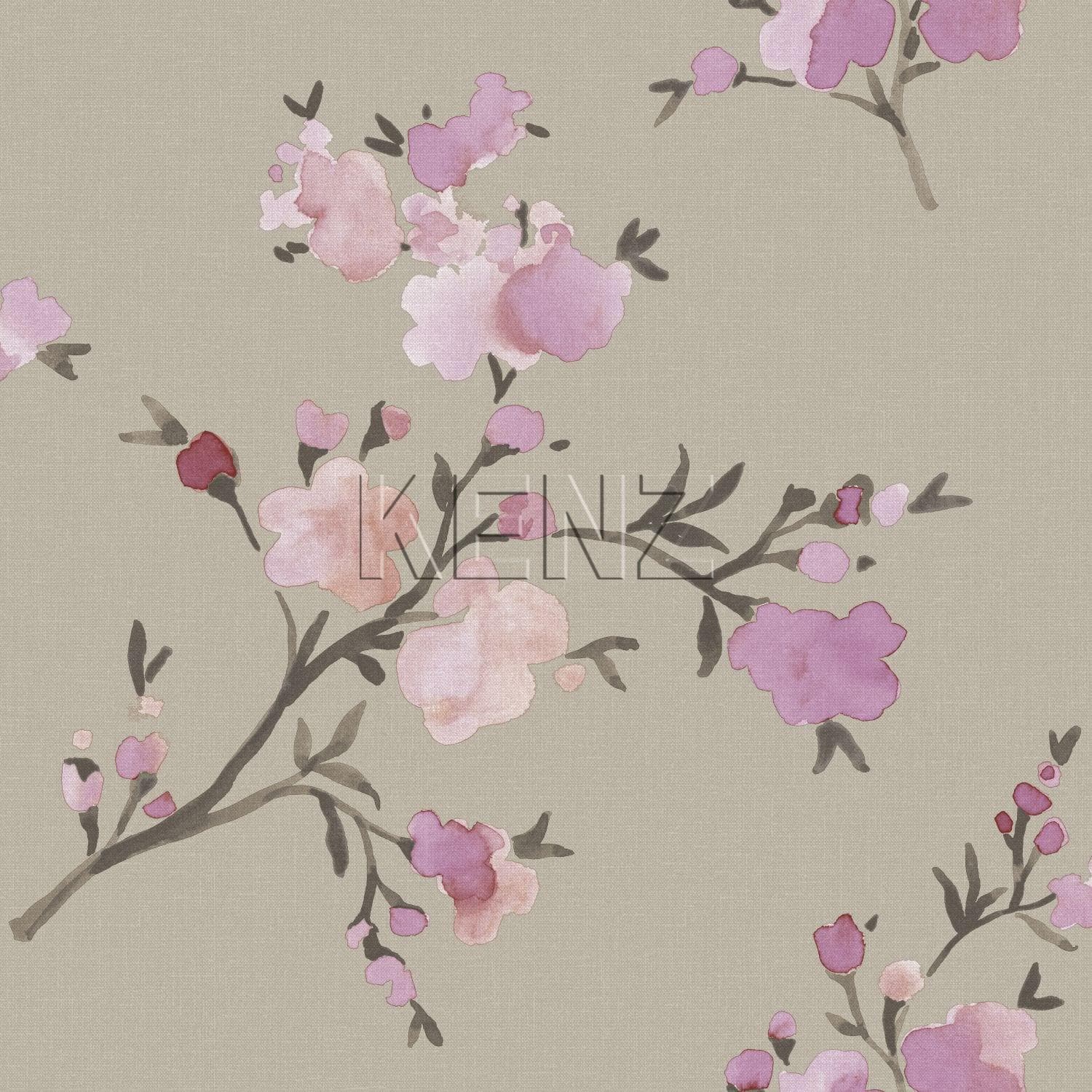 wallpaper cherry blossoms taupe and lilac purple 148717