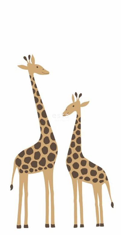 wall mural giraffes beige 155801