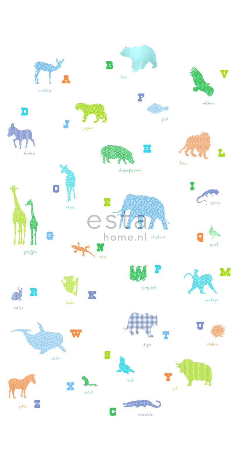 wall mural animals multicolor 157320