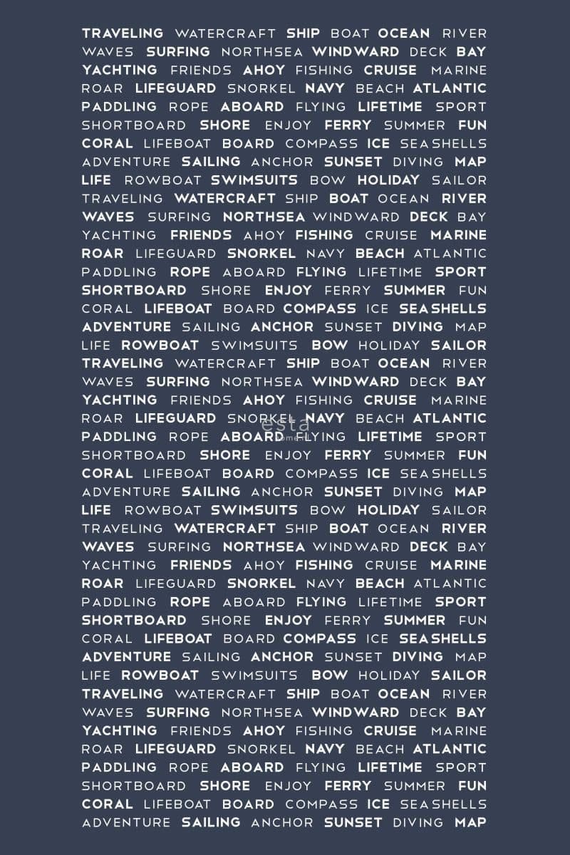 wall mural maritime texts blue 158845