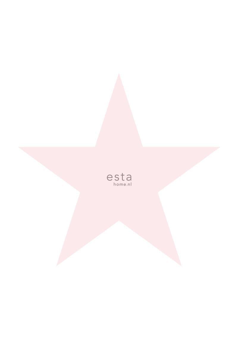 wall mural big star light pink 158851