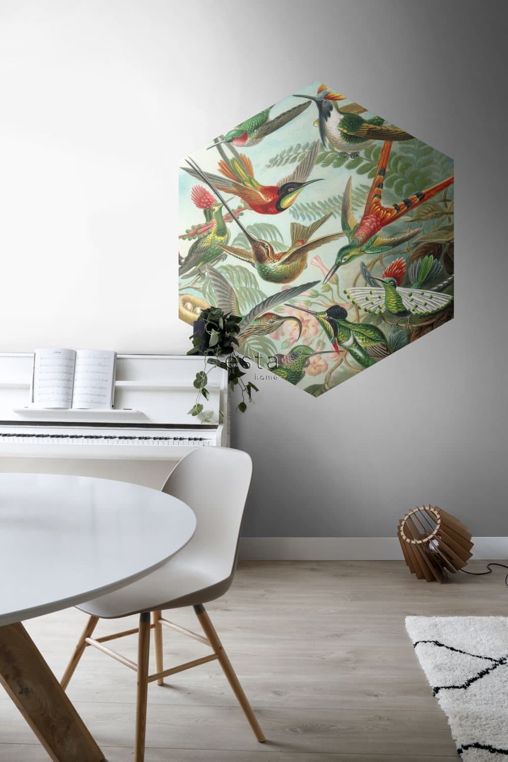 wall sticker birds tropical jungle green 159023
