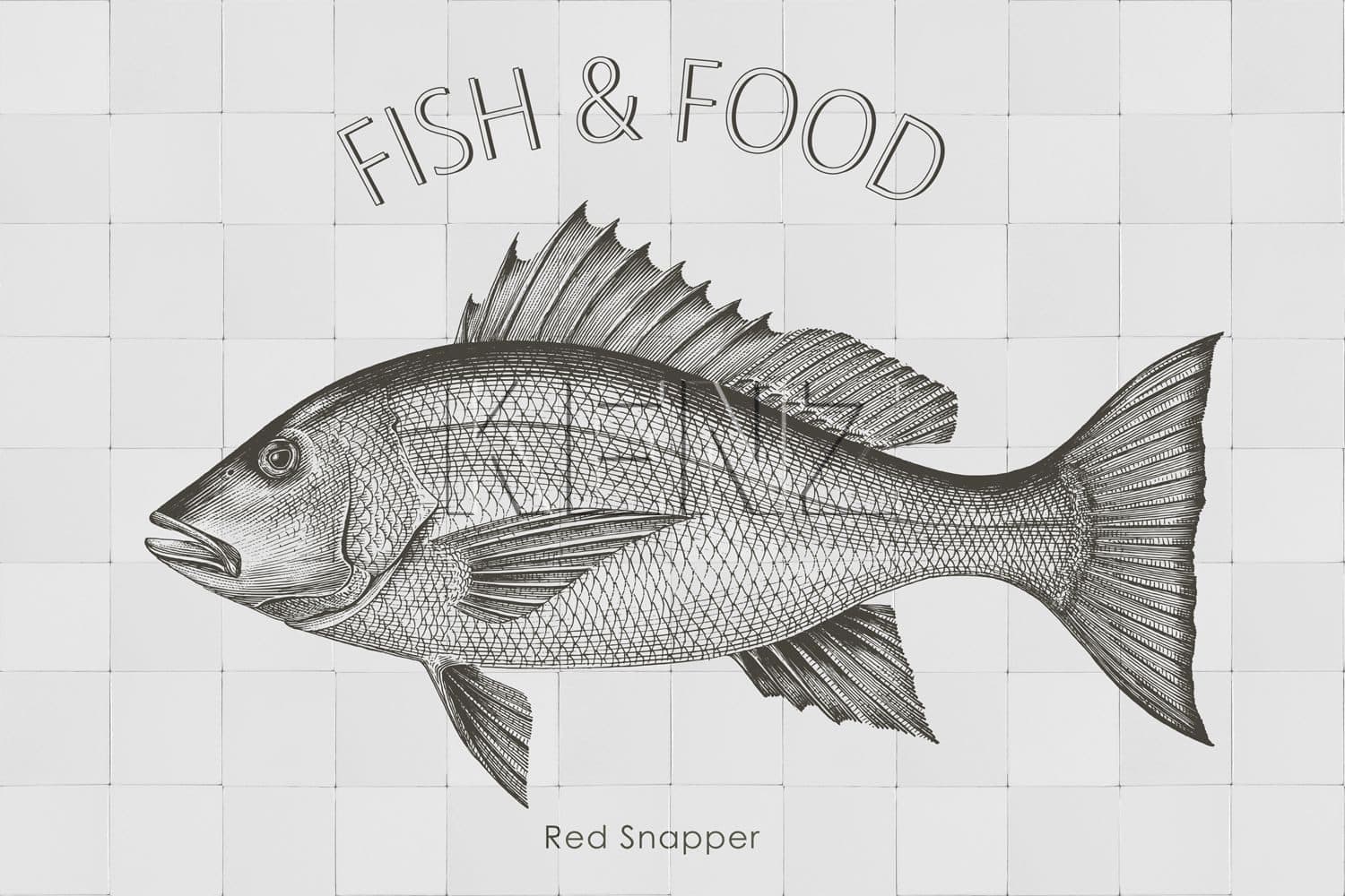 wall sticker fish black 159033