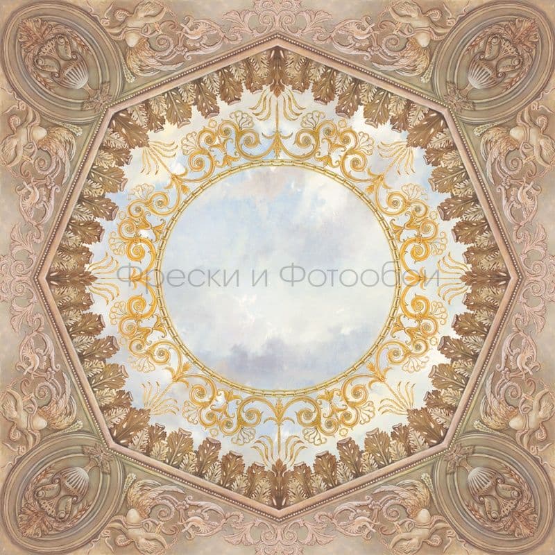 Geometrical Ornament With Sky