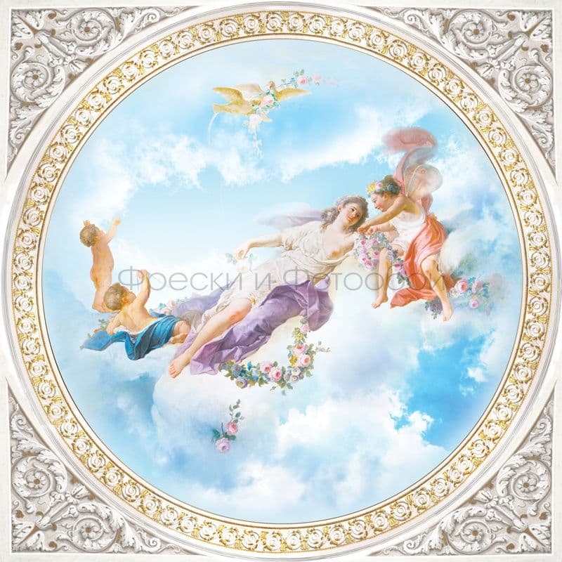 Goddes With Angels On The Sky