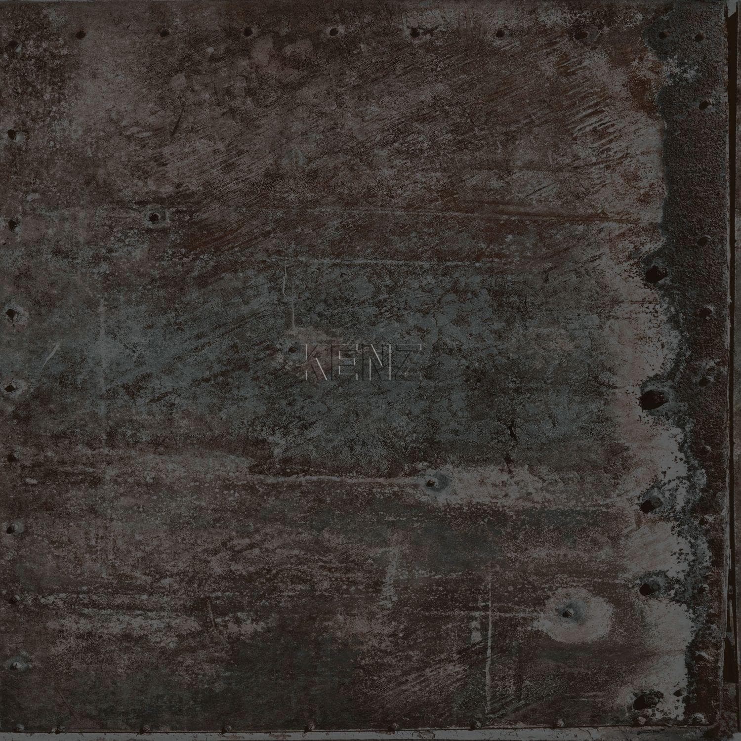 wallpaper large weathered rusty metal sheets with rivets black and shiny mother-of-pearl 337227