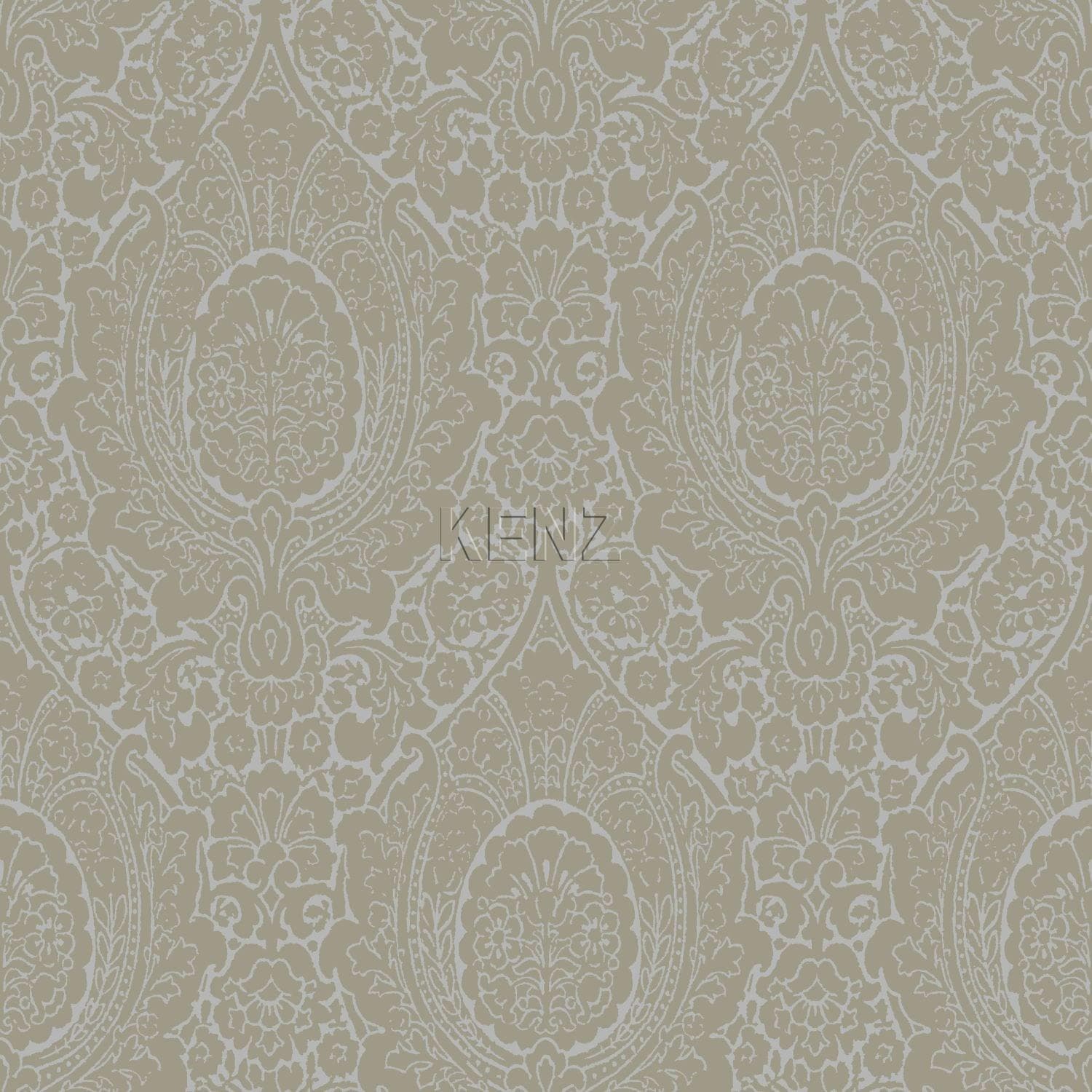 wallpaper ornaments taupe and shiny bronze 345429