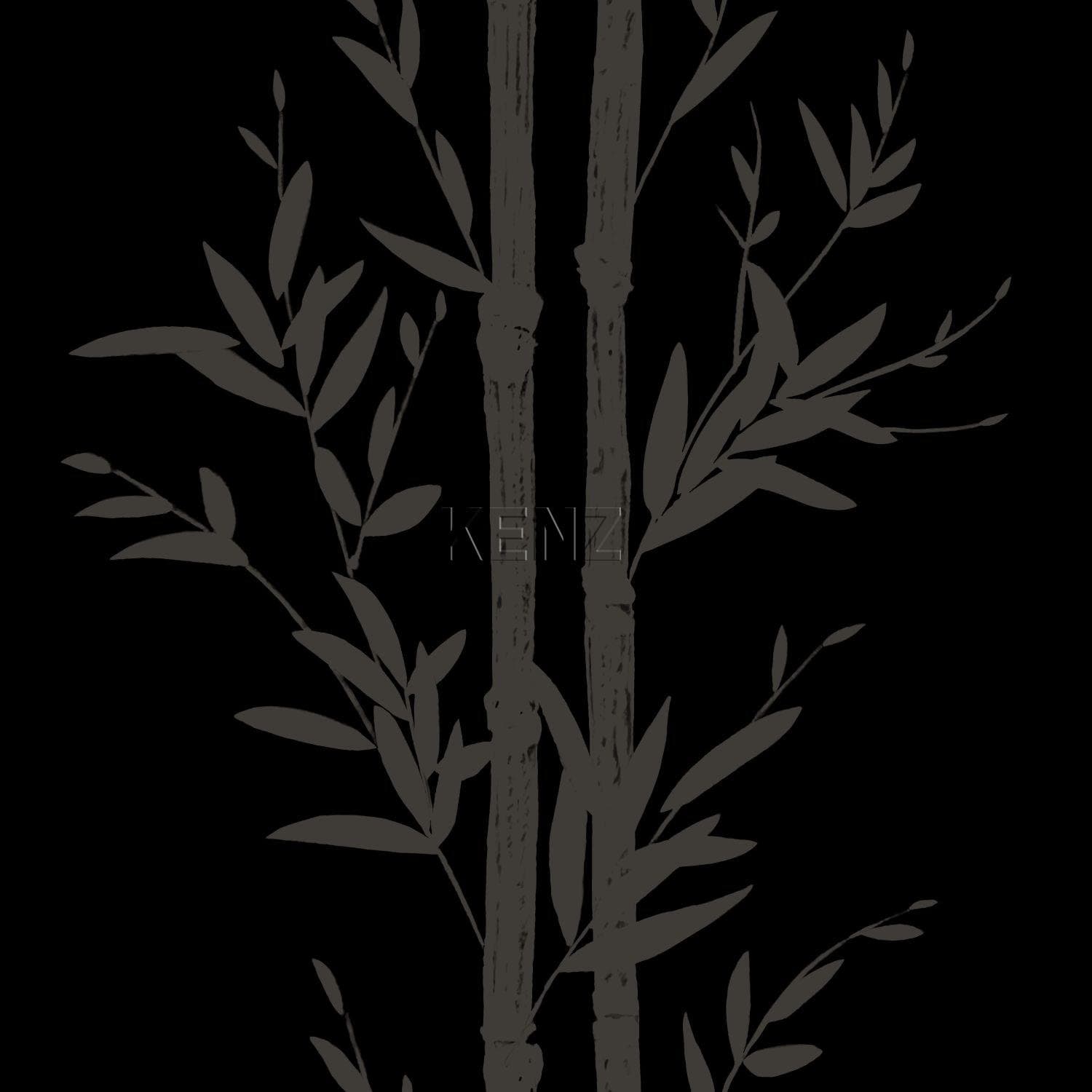 wallpaper bamboo matt black and gray 345748