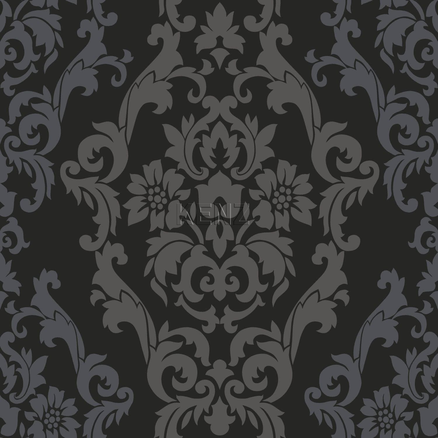 wallpaper ornaments black and shiny bronze 346208