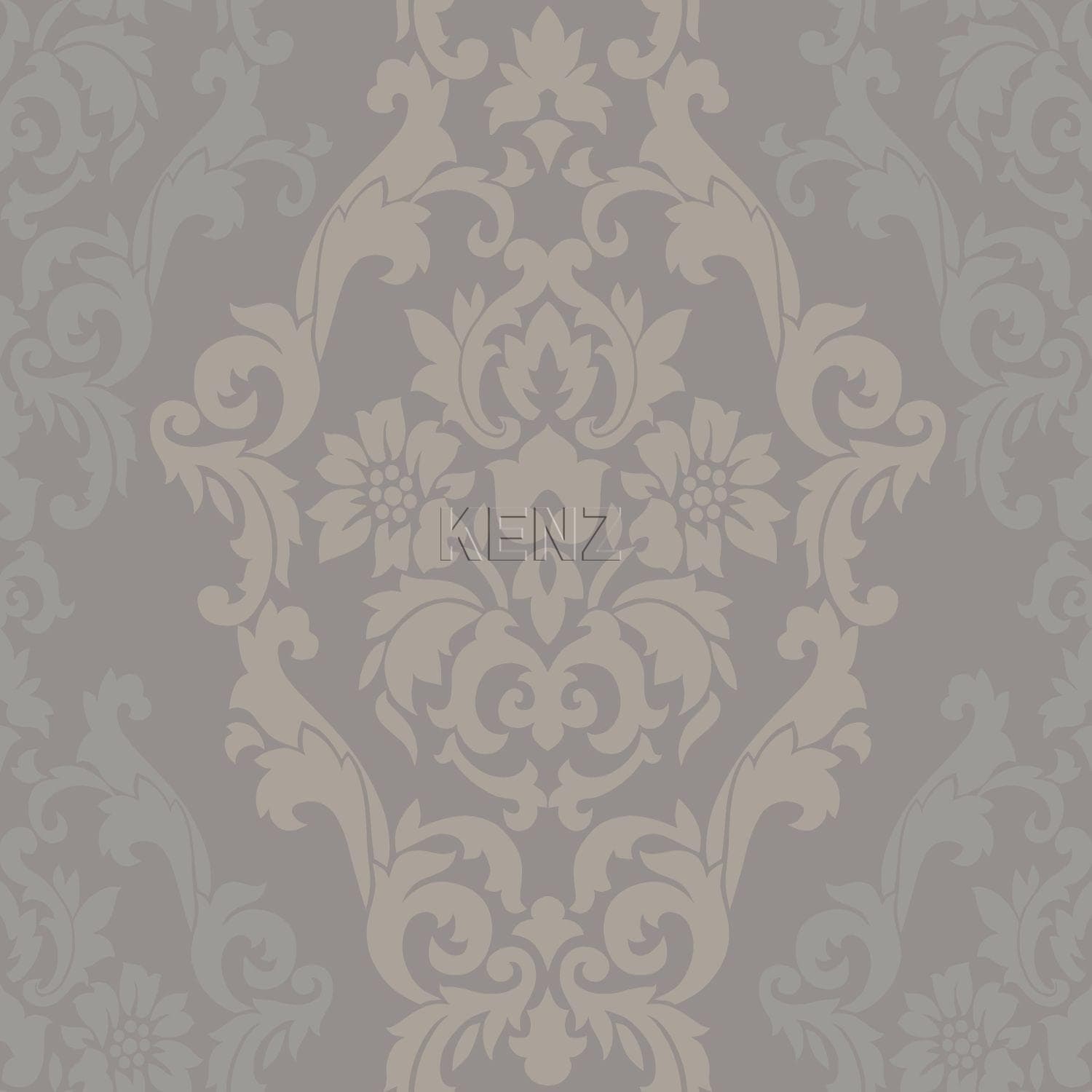 wallpaper ornaments taupe and shiny bronze 346212