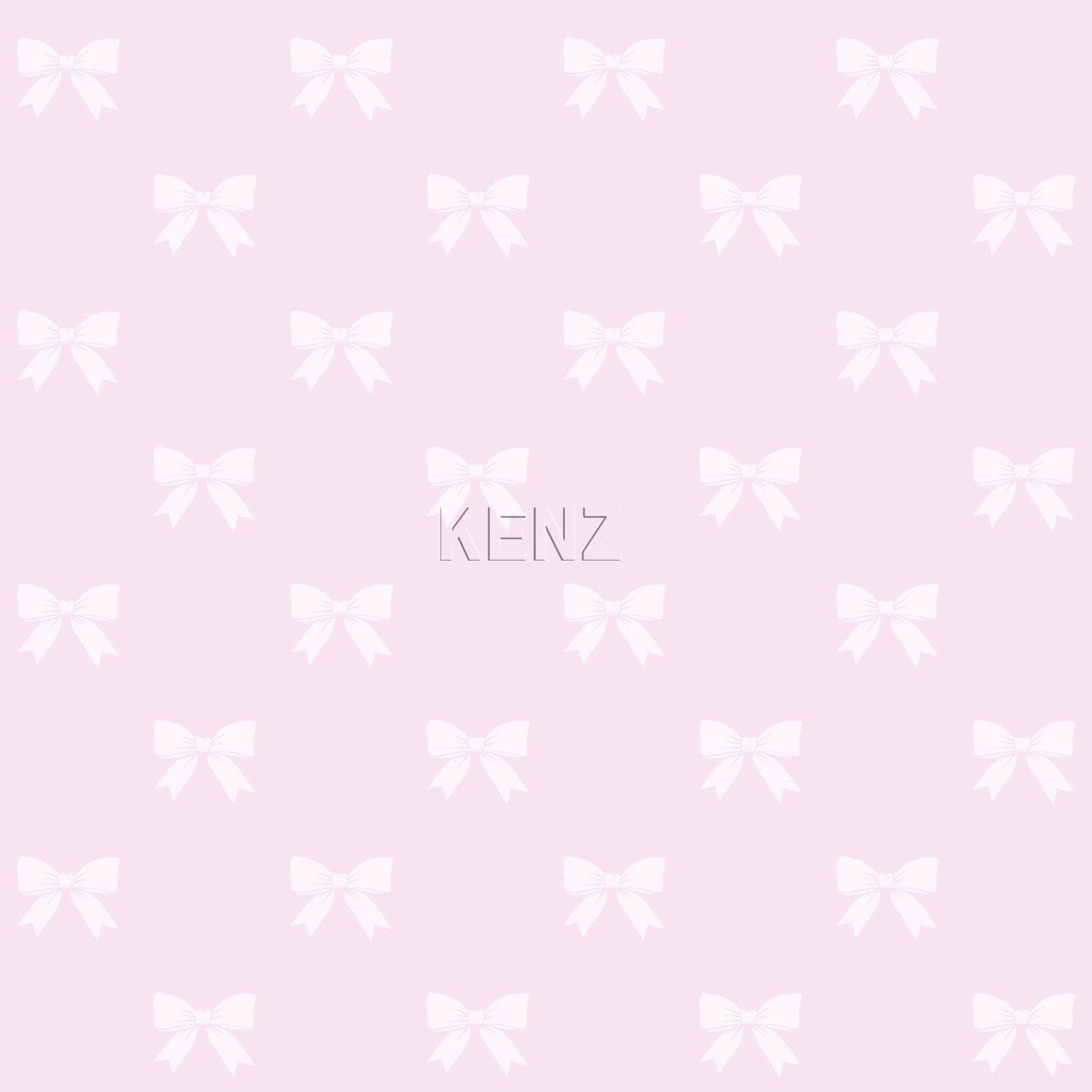 wallpaper bows light pink 346844