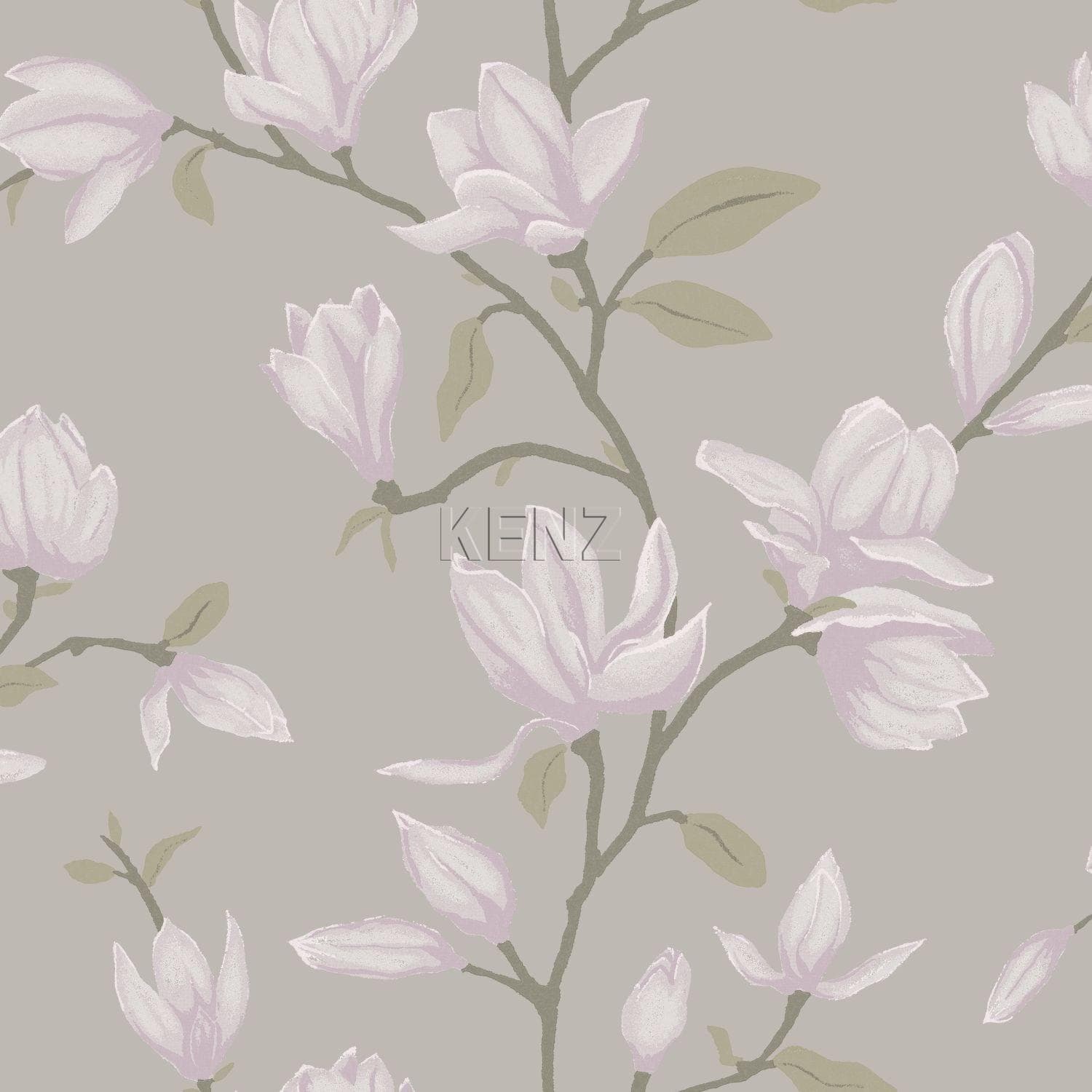 wallpaper magnolia light taupe 347048