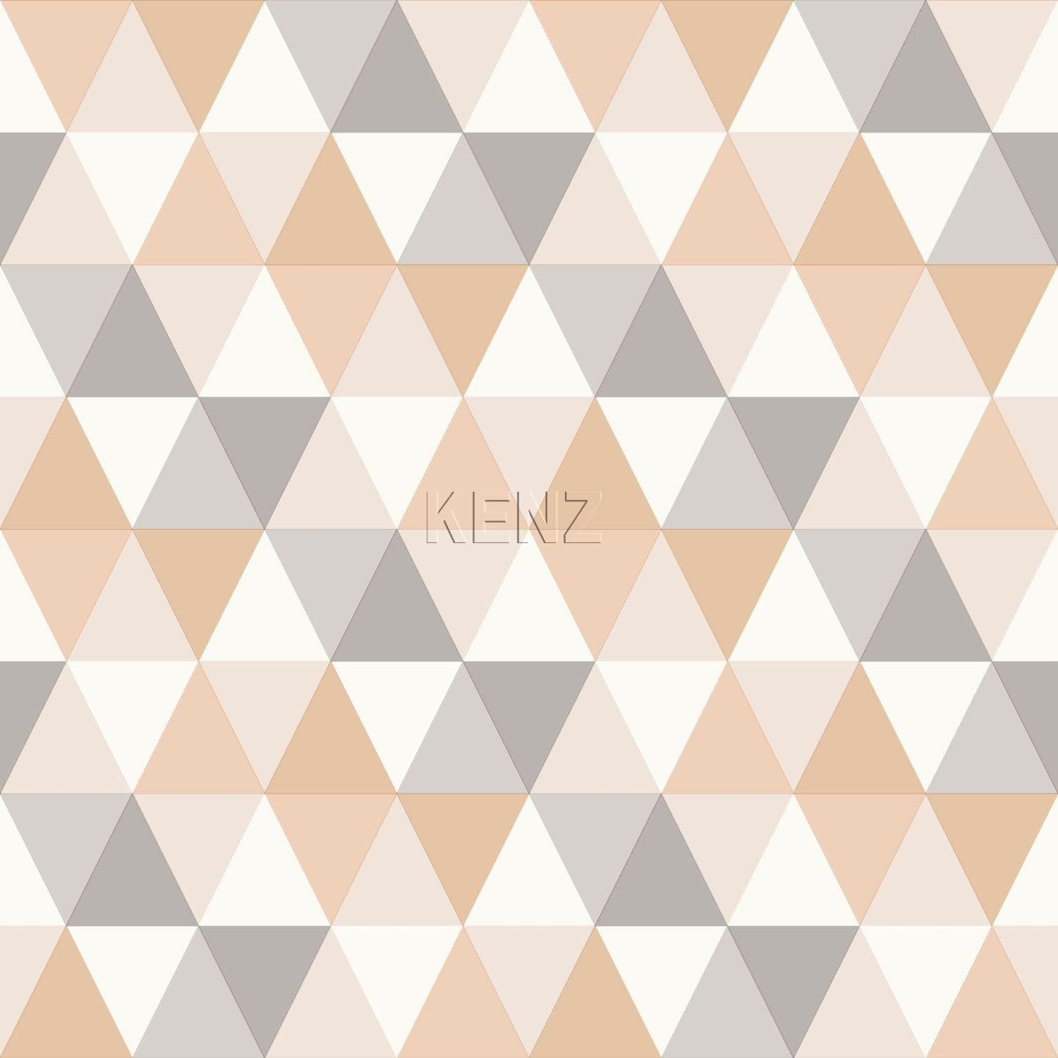 wallpaper graphic triangles beige 347223