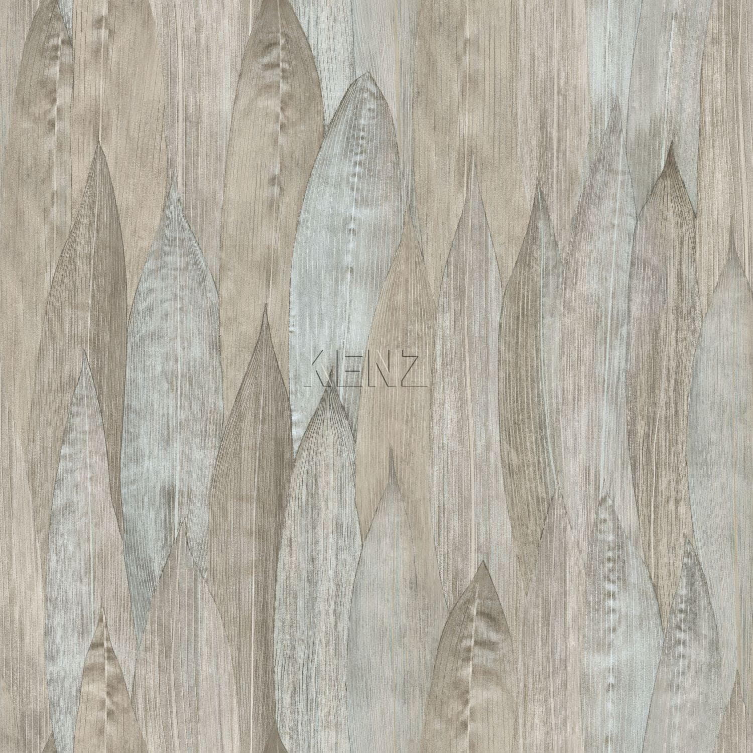wallpaper leaves sand beige 347370