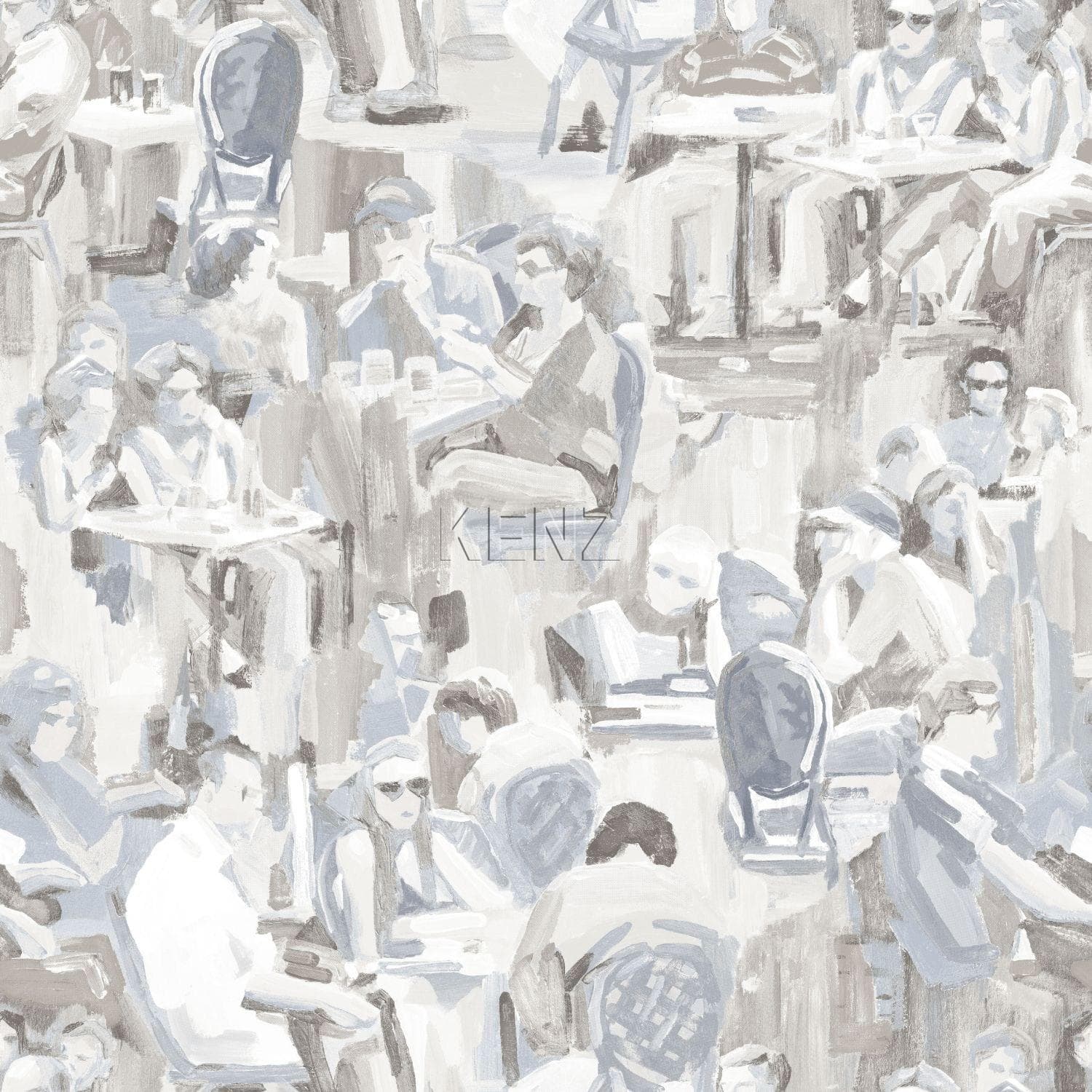wallpaper figurative motif clay gray 347421