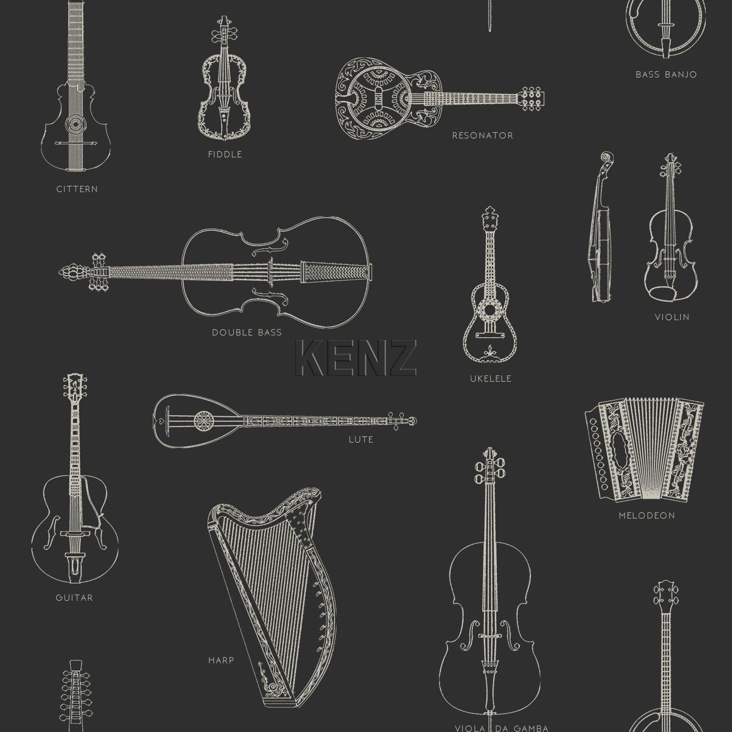 wallpaper musical instruments black 347450