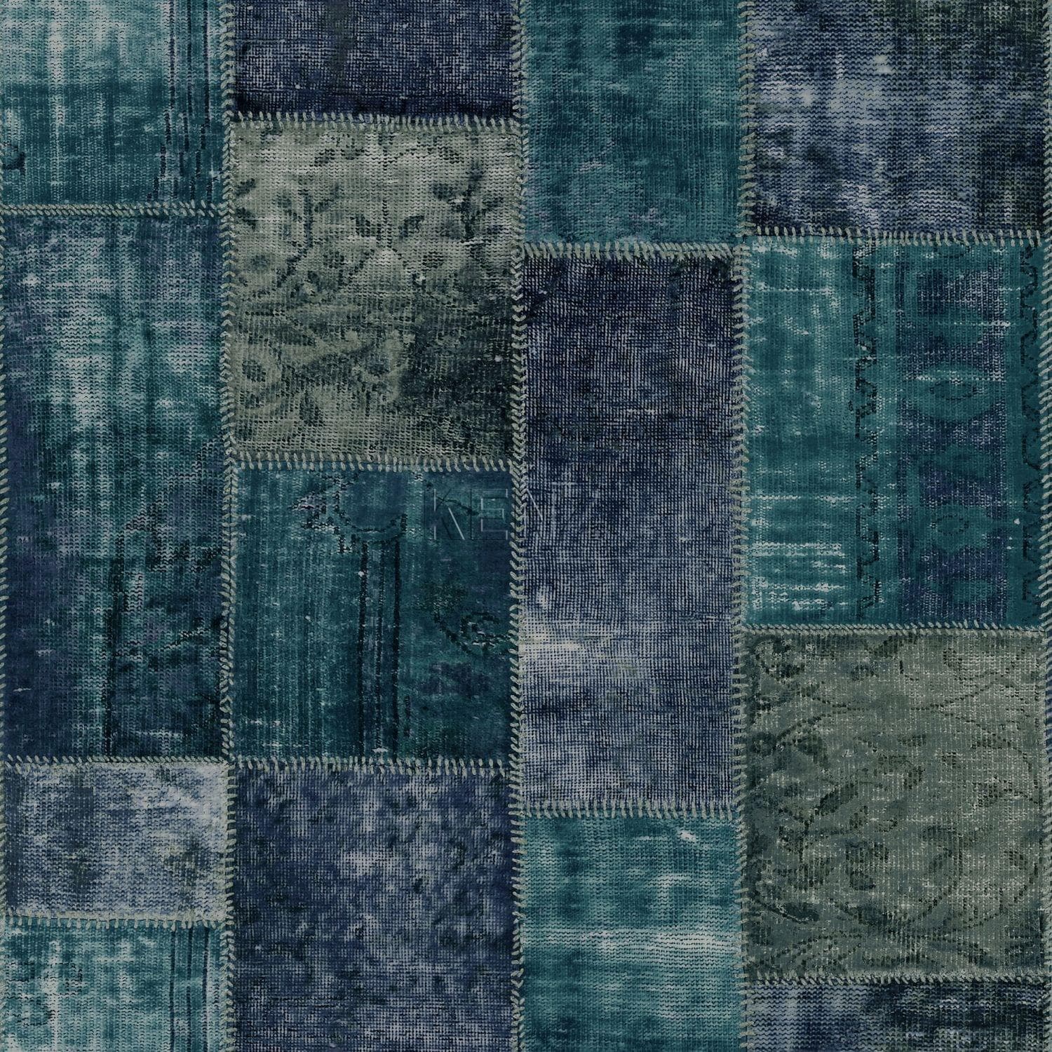 wallpaper kilim patchwork emerald green 347467