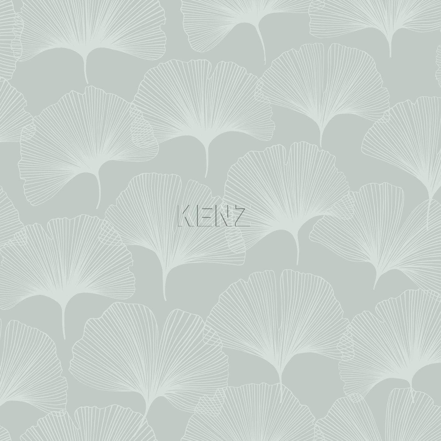 wallpaper ginkgo leaves celadon green 347748