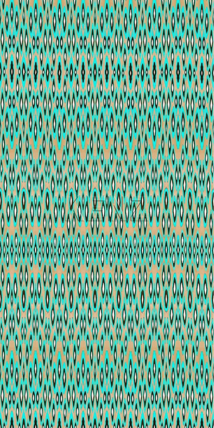 wall mural coco ikat turquoise 356902