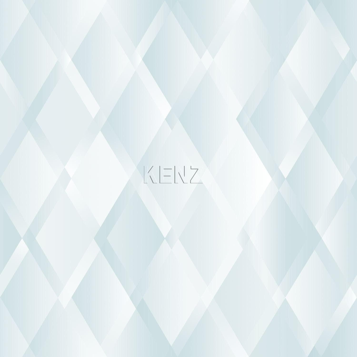 wall mural graphic gradient diamond diamond diamond pattern pastel blue and mint green 357210
