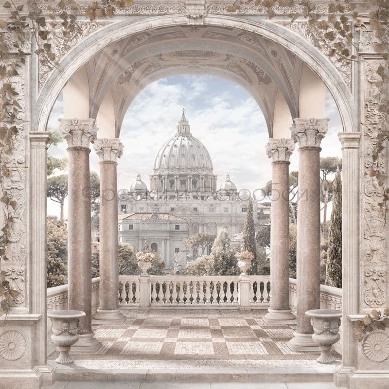Cathedral View From A Balcony